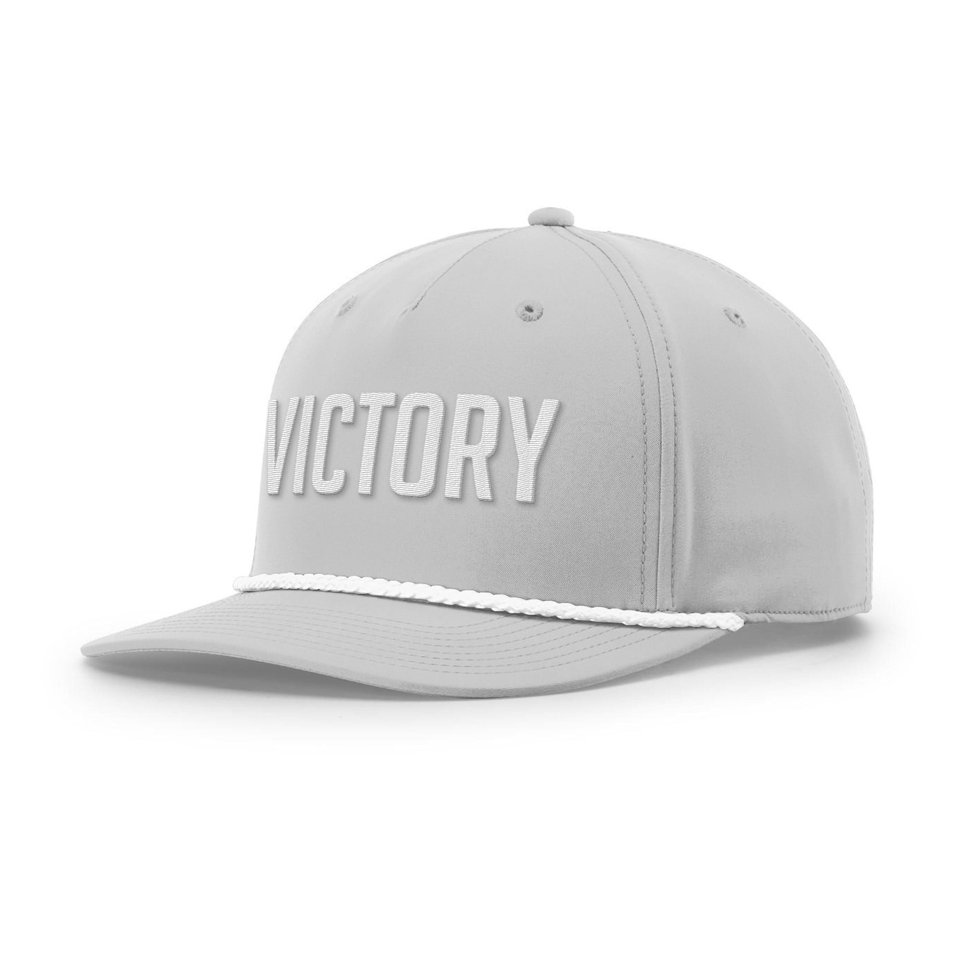 Five Panel Classic Rope / Light Gray/White / OS Victory Rope Hat maga trump