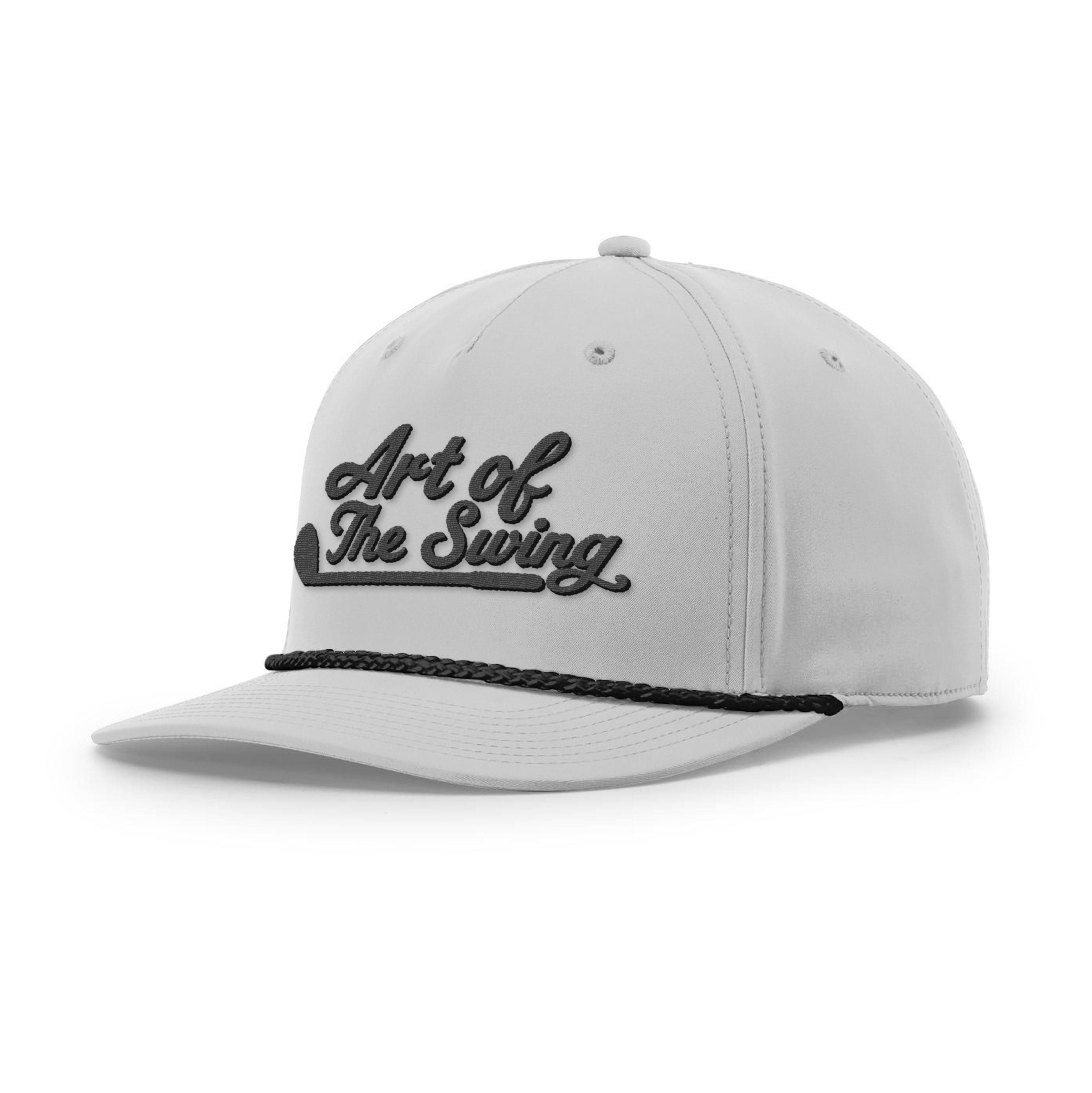 Five Panel Classic Rope / Light Grey/Black / OS The Art of Swing Rope Hat maga trump