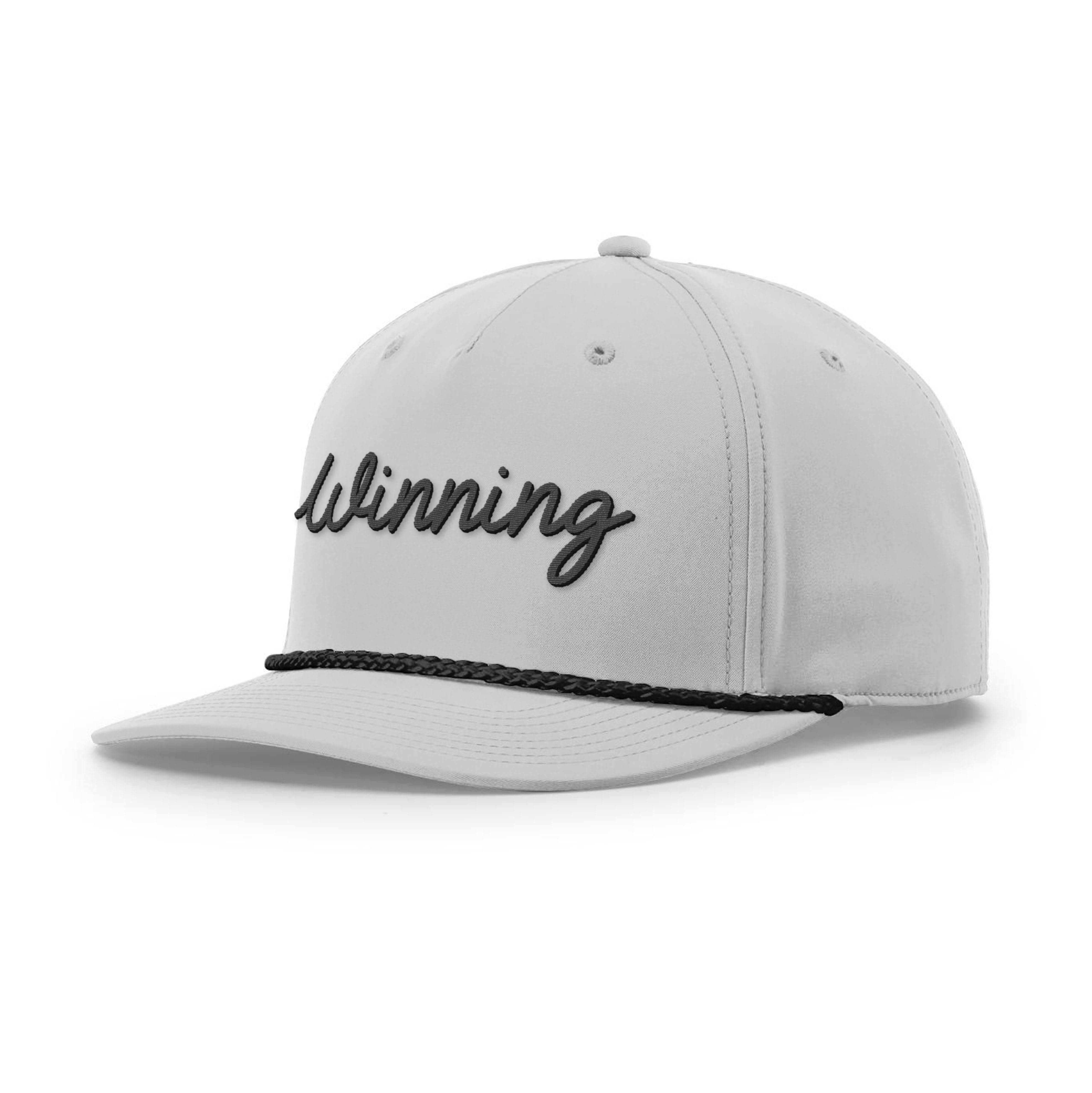 Five Panel Classic Rope / Light Grey/Black / OS Winning Rope Hat maga trump