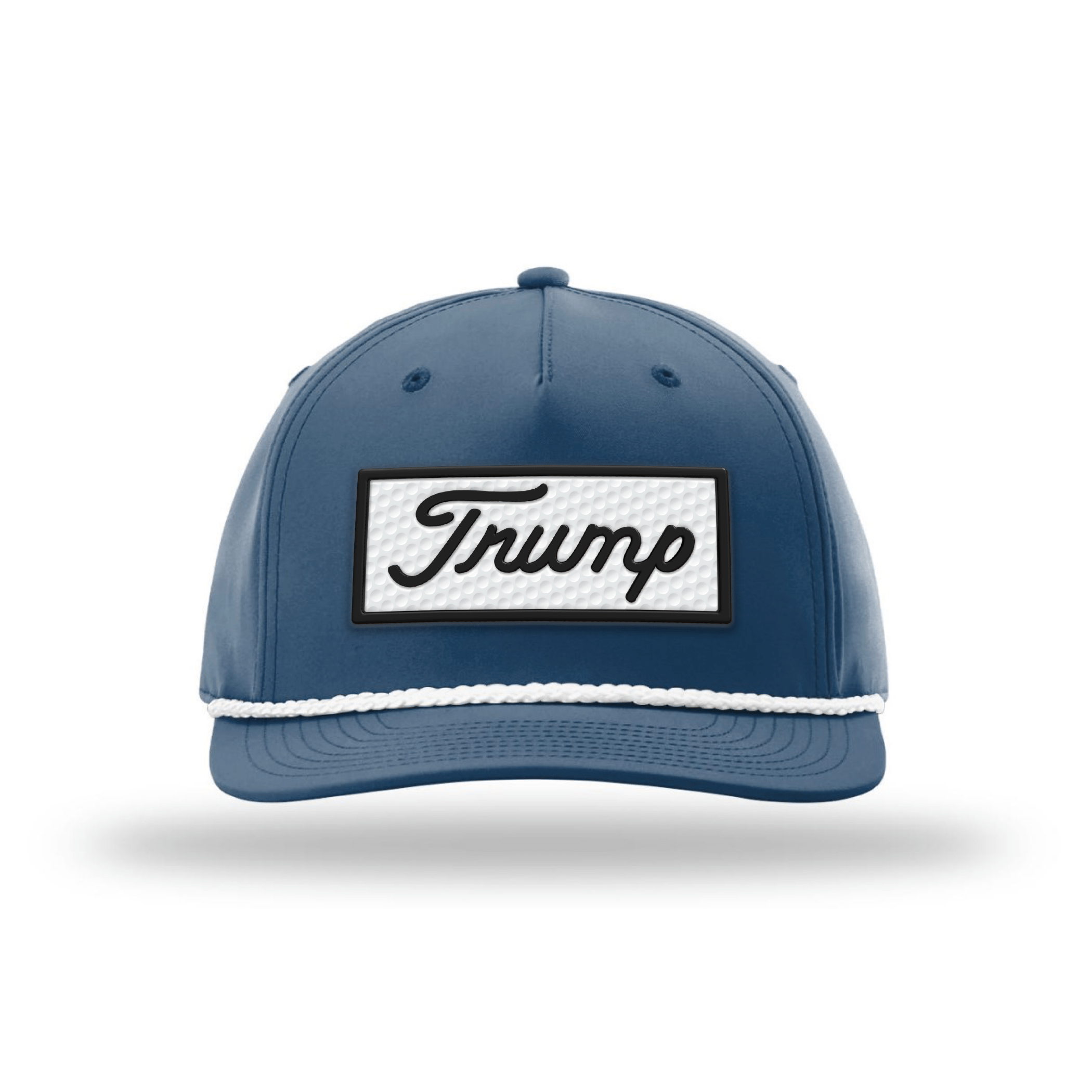 Five Panel Classic Rope / Navy/White Trump Golf Ball Patch Rope Hat maga trump