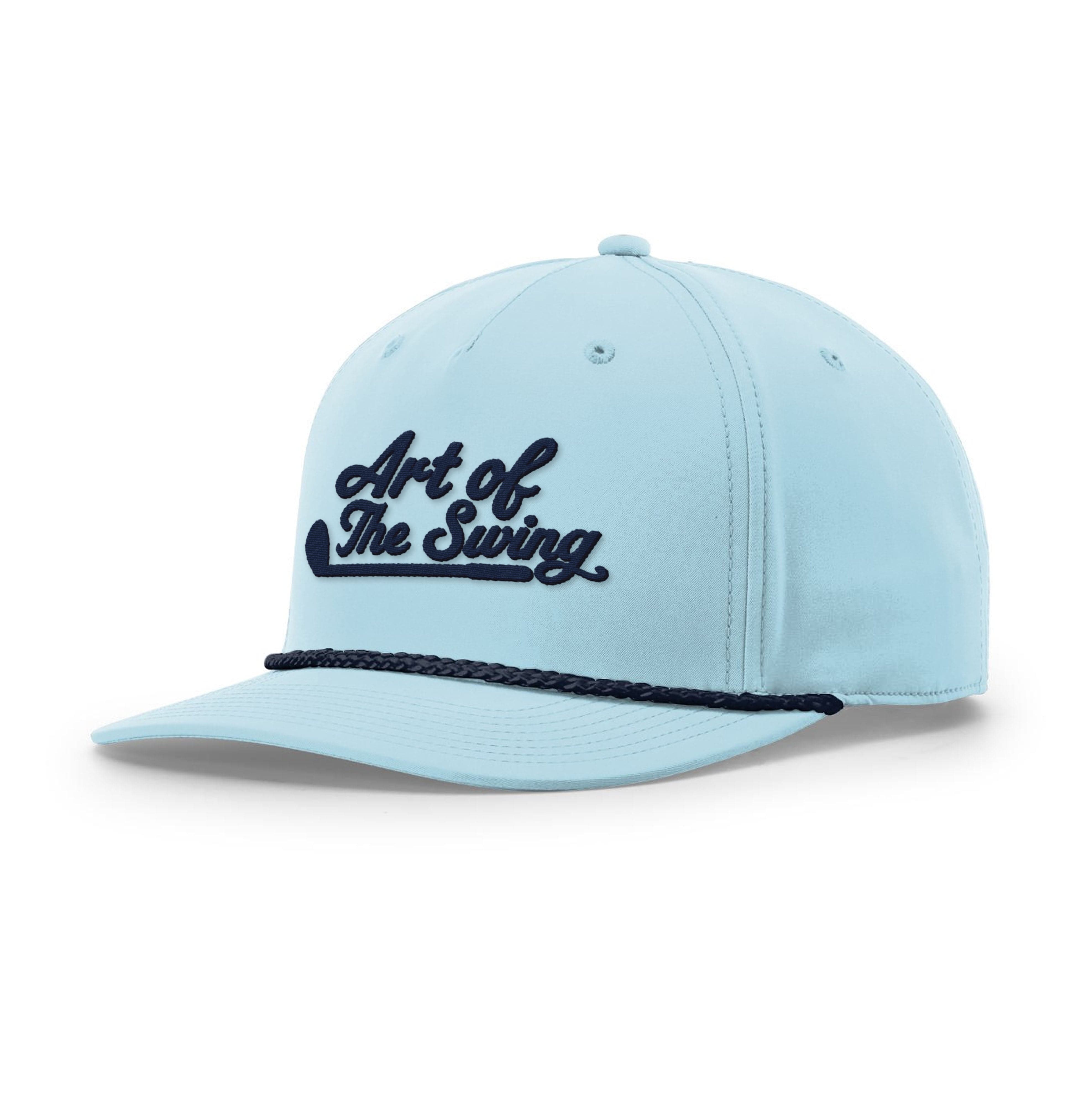 Five Panel Classic Rope / Soft Blue/Navy / OS The Art of Swing Rope Hat maga trump