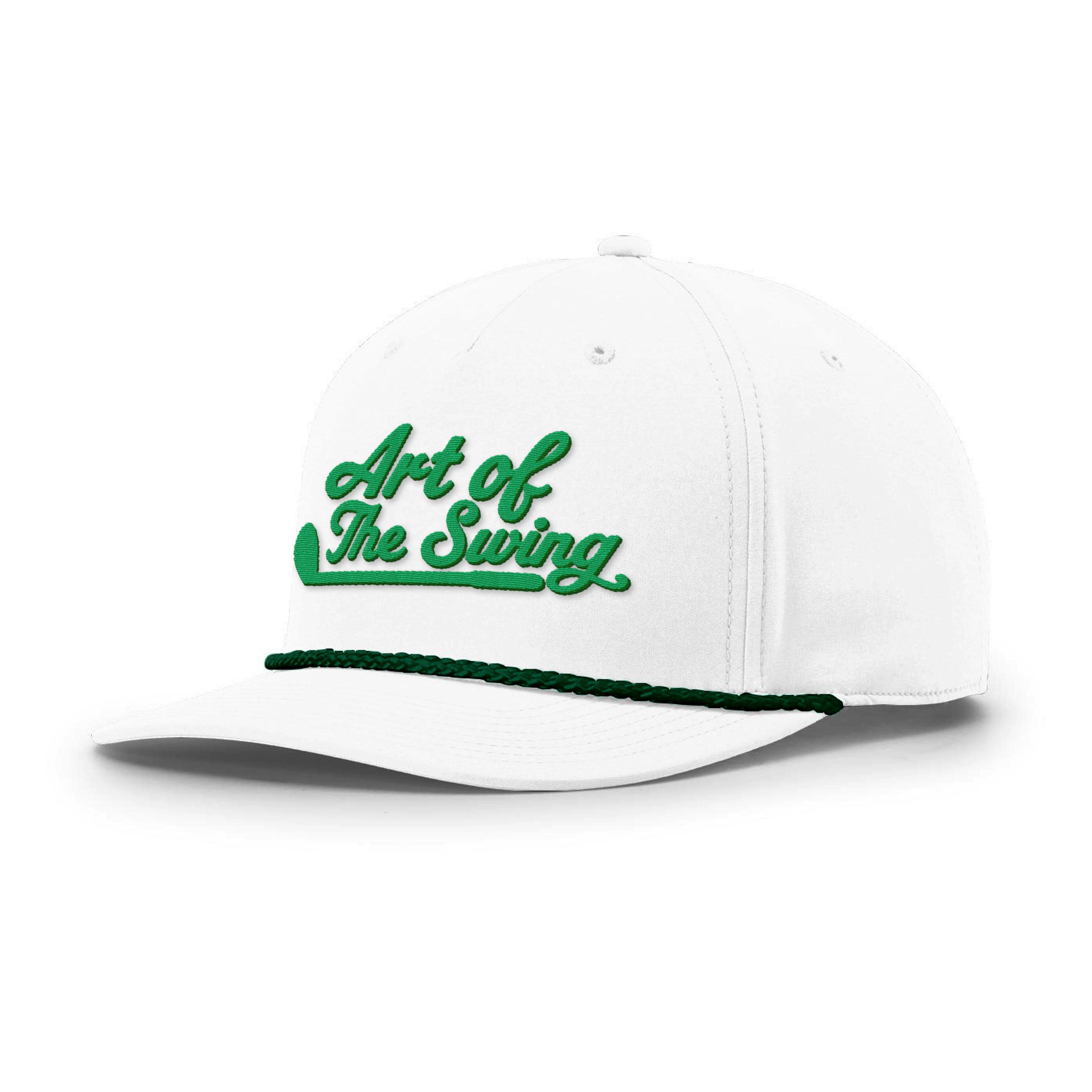 Five Panel Classic Rope / White/Green / OS The Art of Swing Rope Hat maga trump
