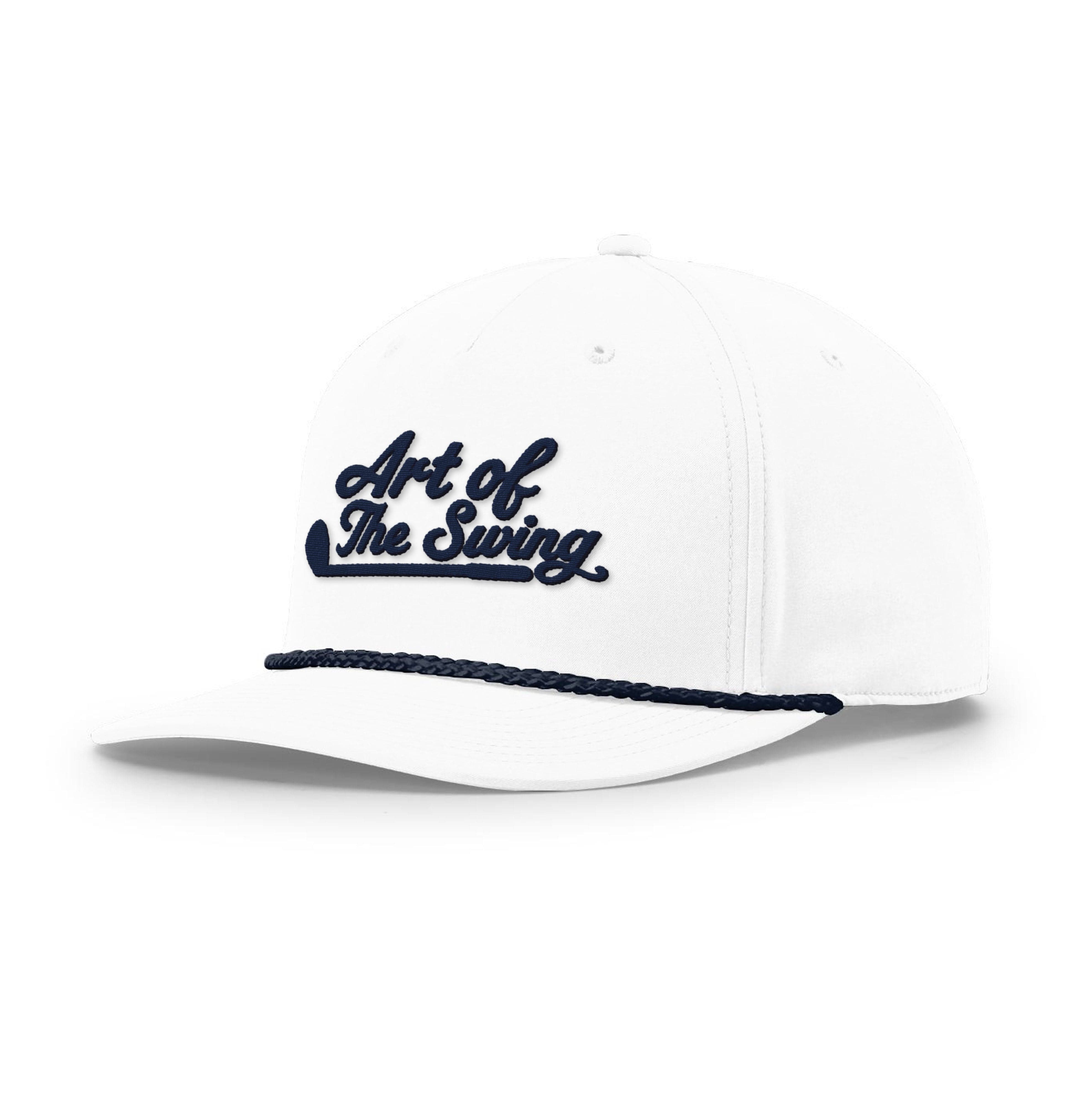 Five Panel Classic Rope / White/Navy / OS The Art of Swing Rope Hat maga trump