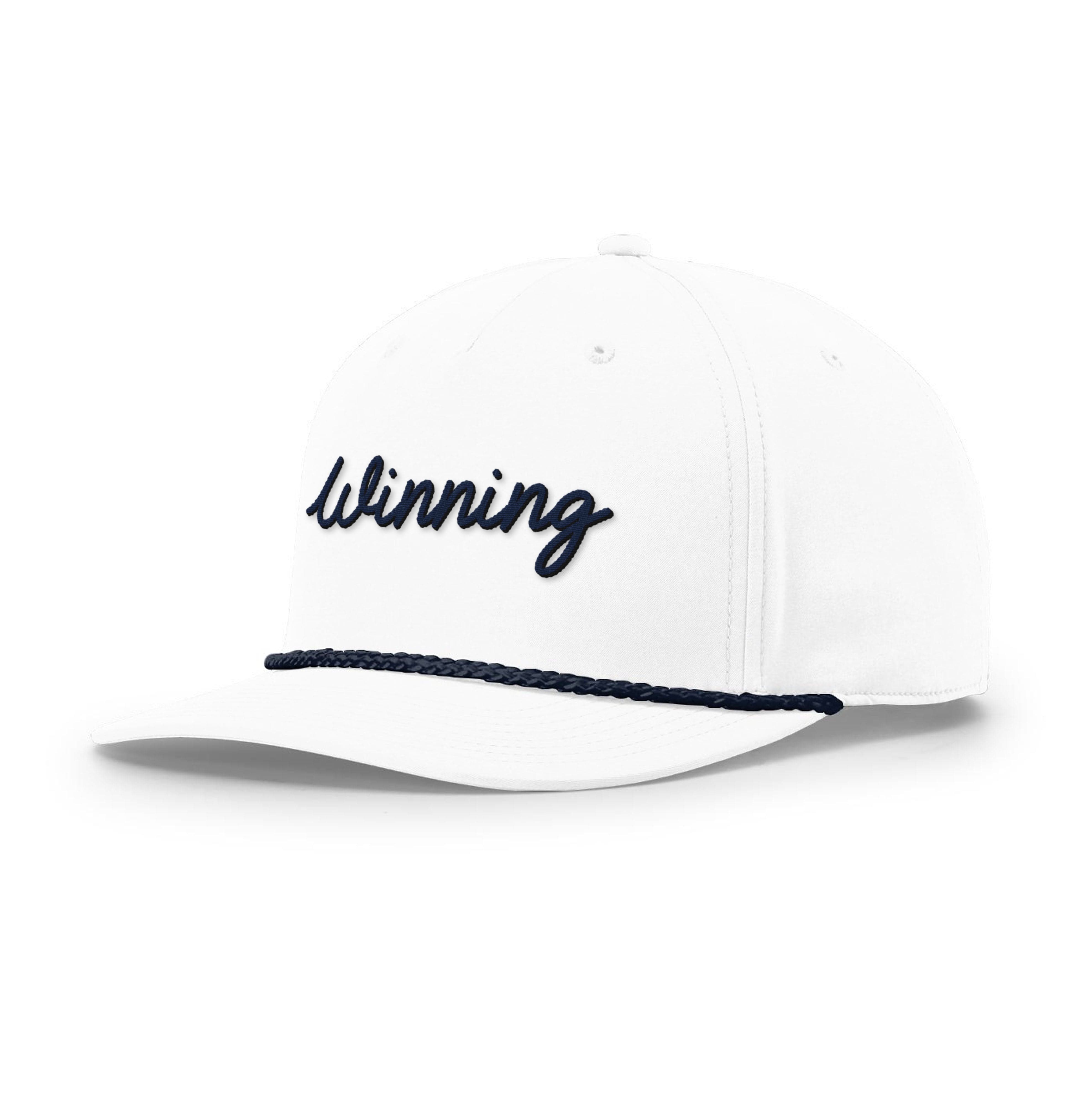 Five Panel Classic Rope / White/Navy / OS Winning Rope Hat maga trump