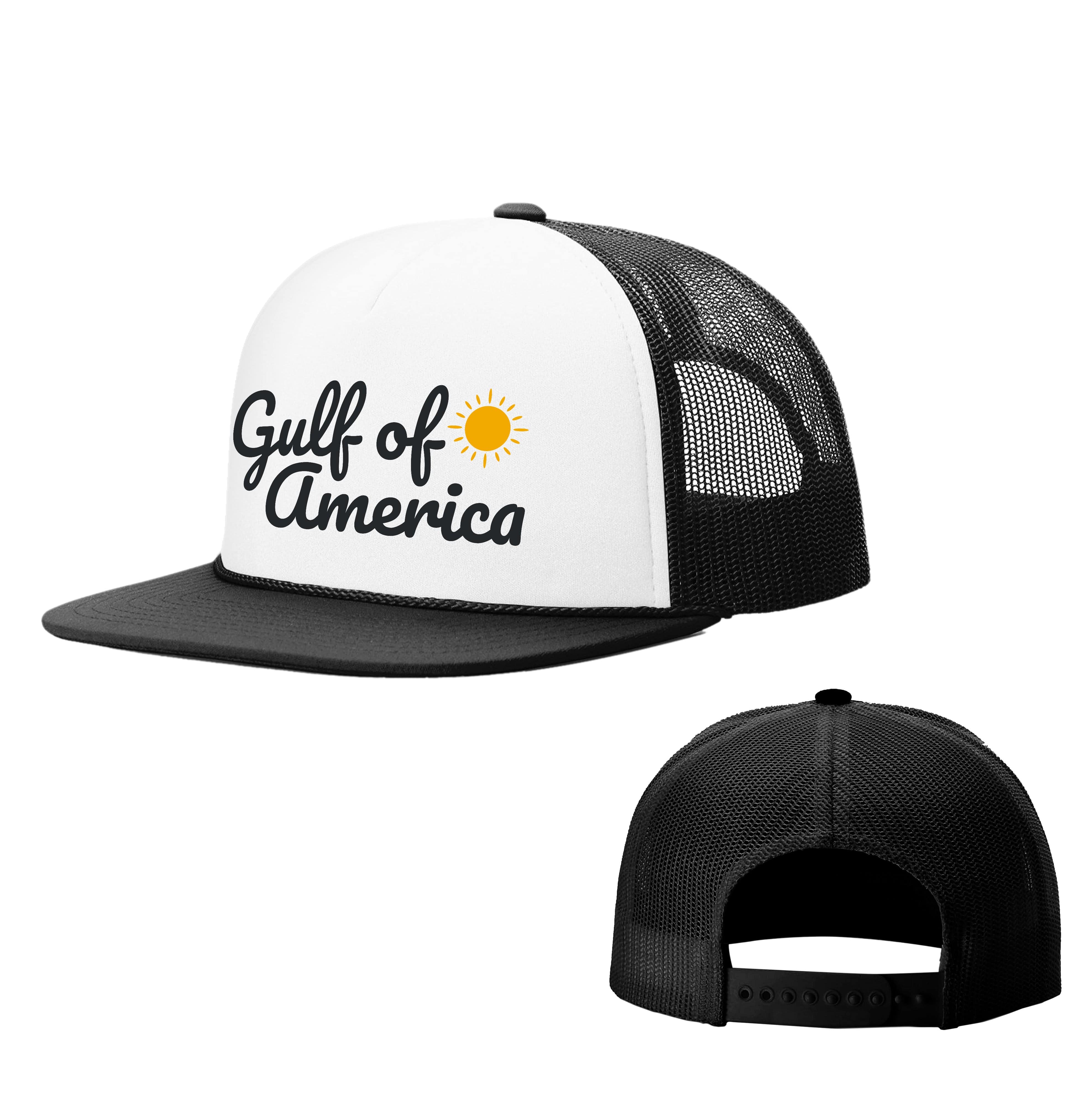 Foamie Trucker Cap / White/Black Gulf of America Sunshine Foamie Hats maga trump