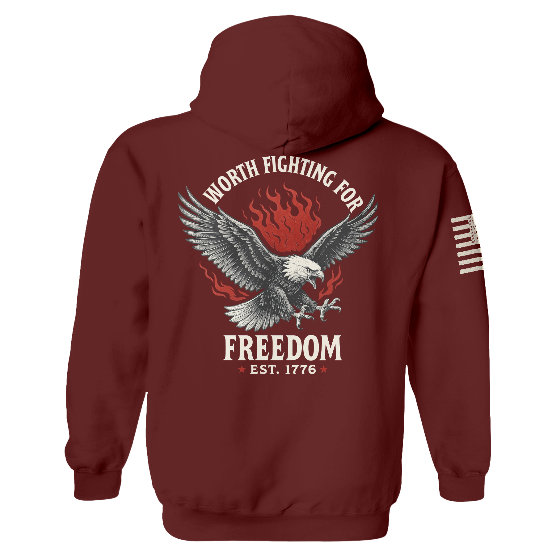 Freedom is Worth Fighting For Hoodie maga trump