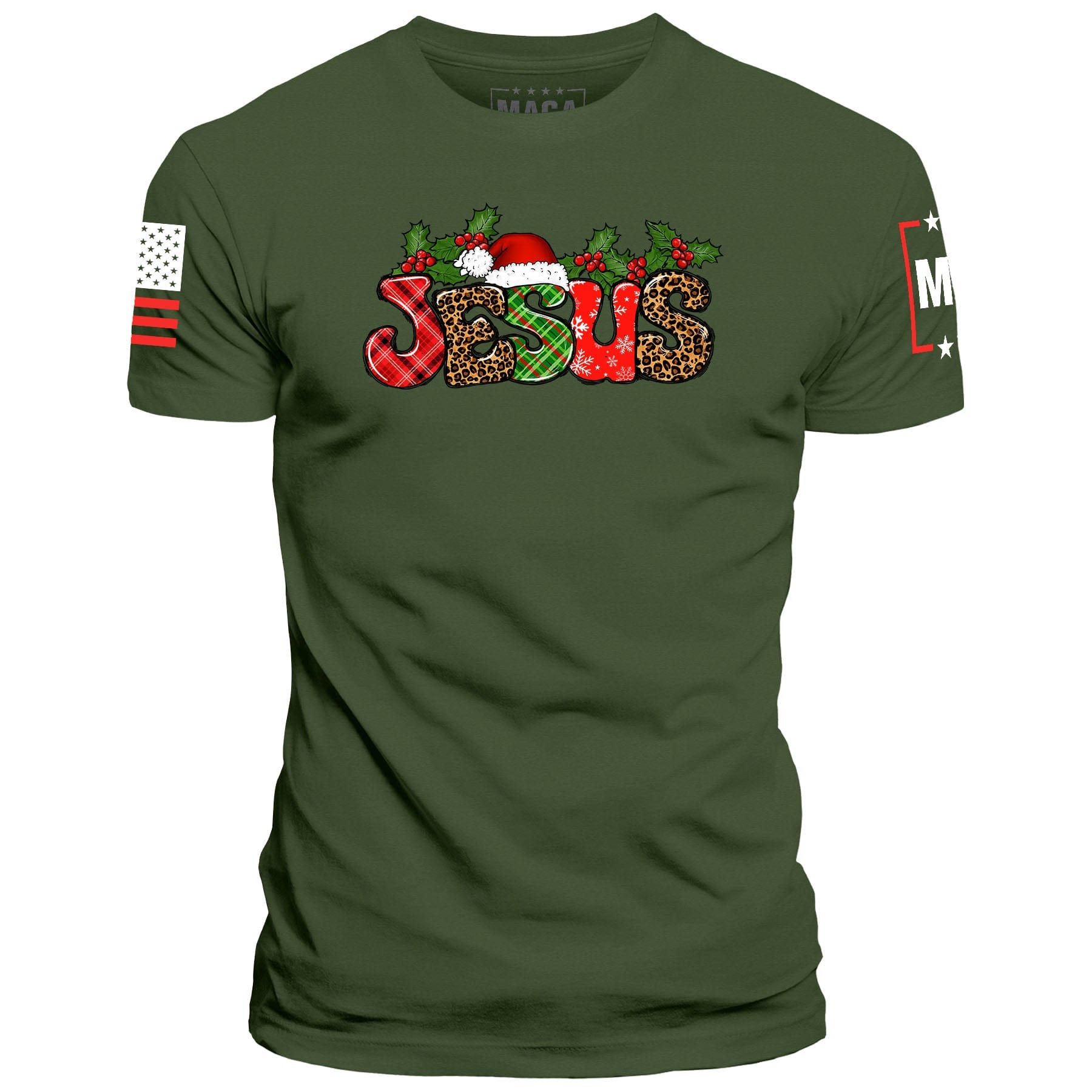 Green / S Jesus Christmas maga trump