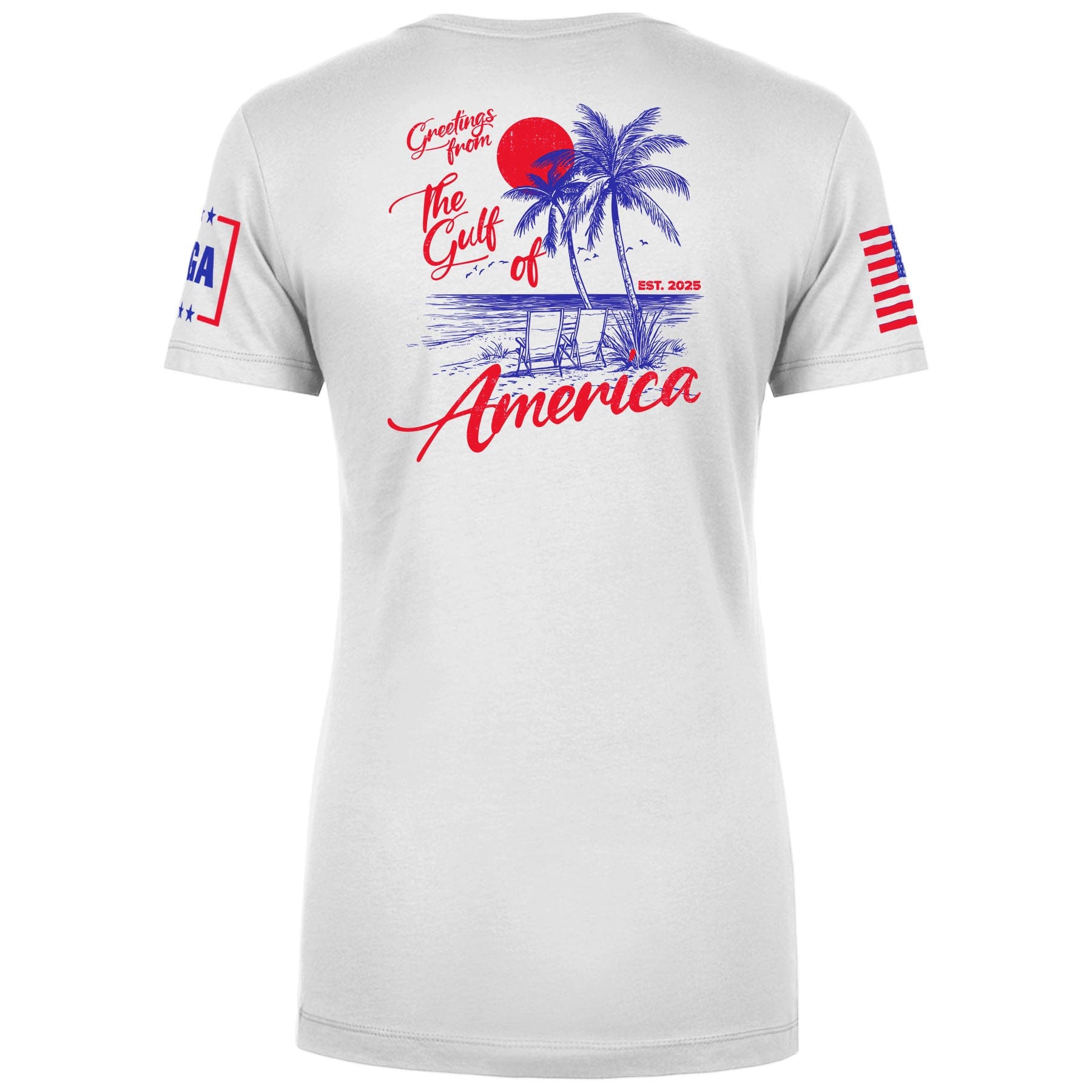 Greetings From The Guld of America Ladies Tee maga trump