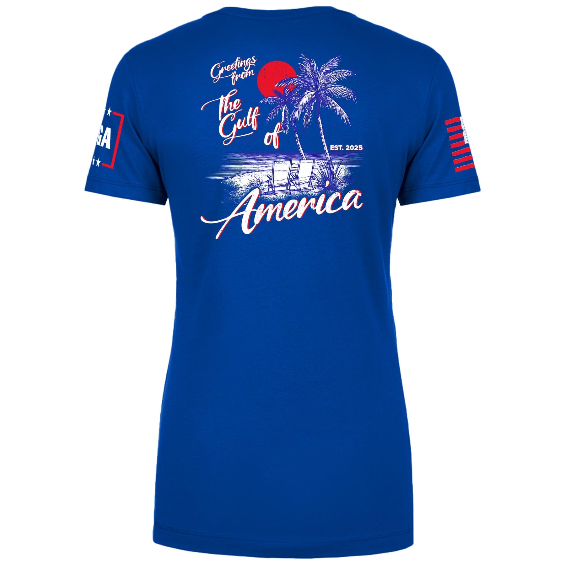 Greetings From The Guld of America Ladies Tee maga trump
