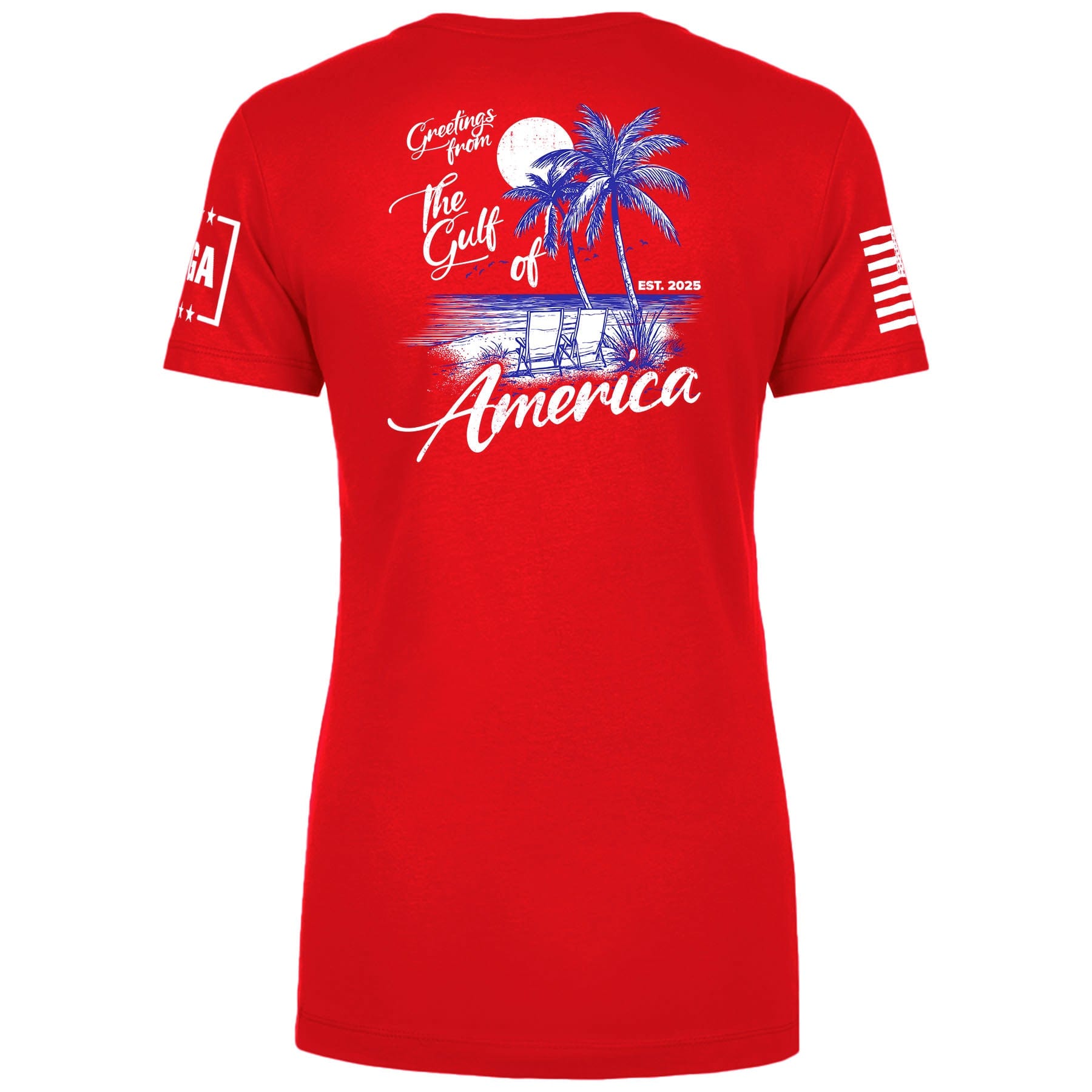 Greetings From The Guld of America Ladies Tee maga trump