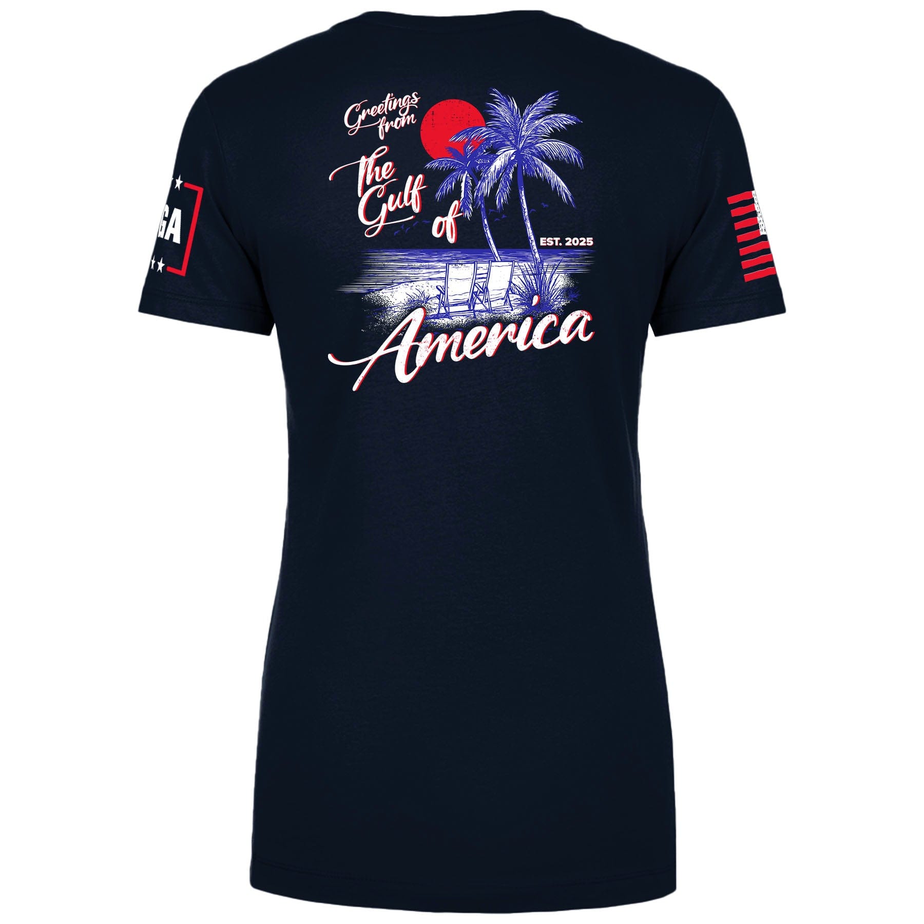 Greetings From The Guld of America Ladies Tee maga trump