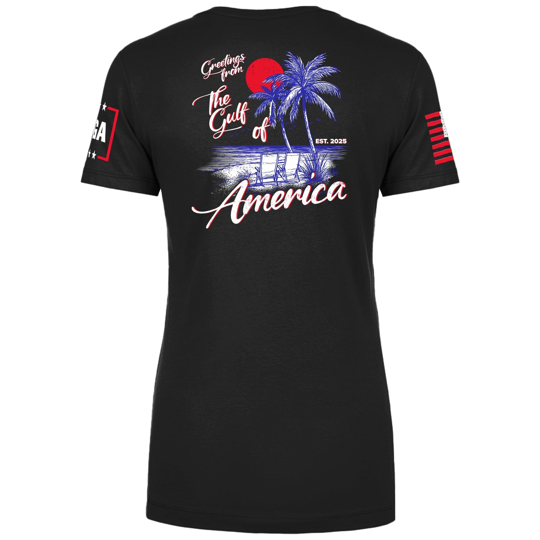 Greetings From The Guld of America Ladies Tee maga trump