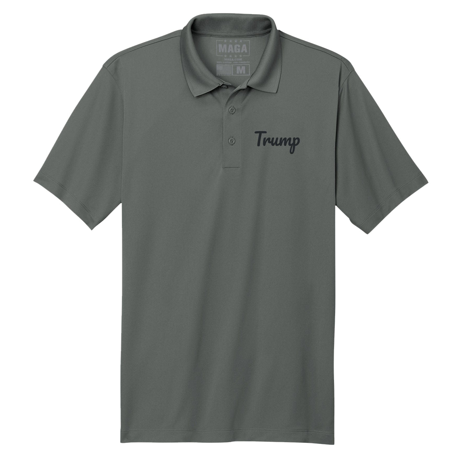 Grey / S Trump Polo Shirt maga trump