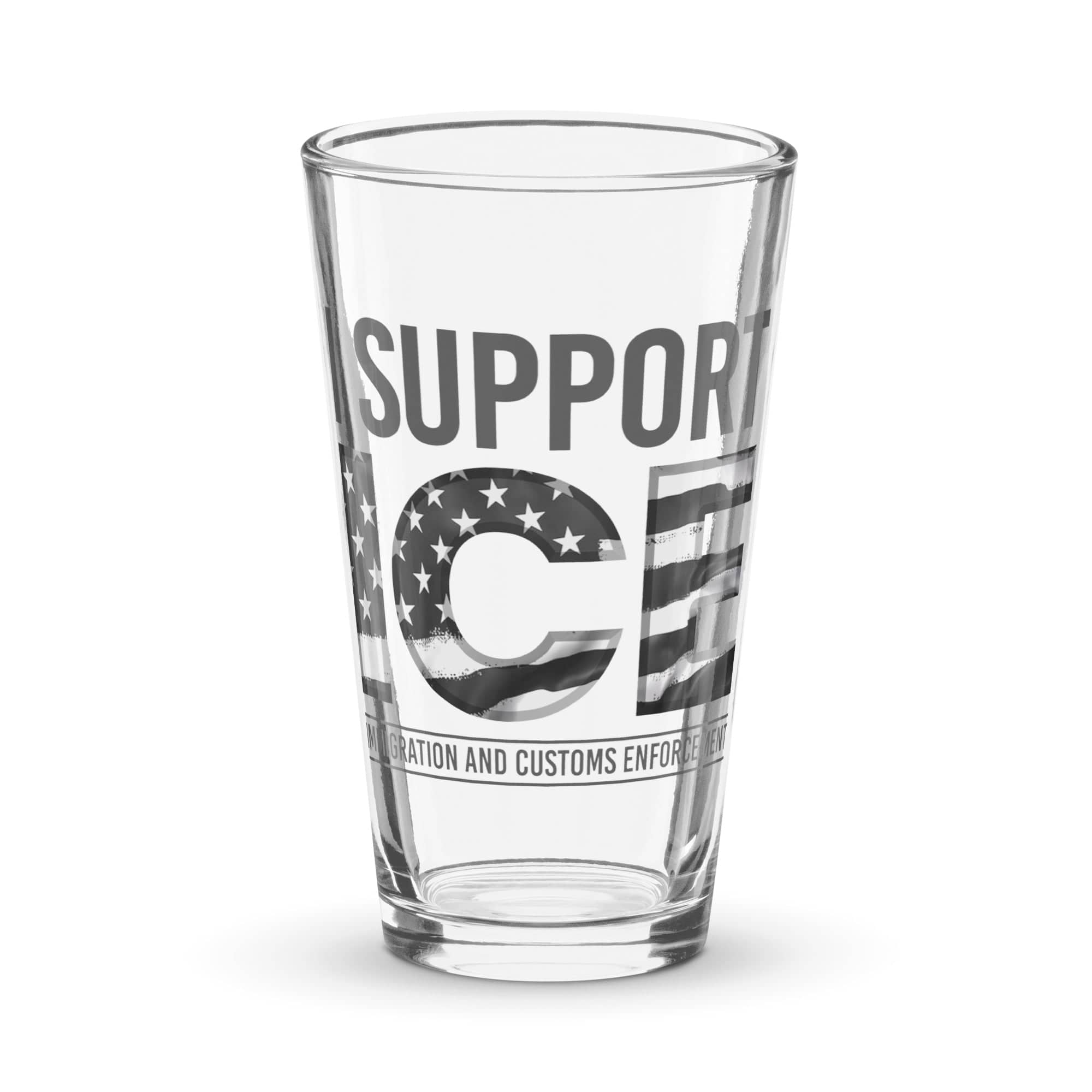 I Support Ice Shaker Pint Glass maga trump