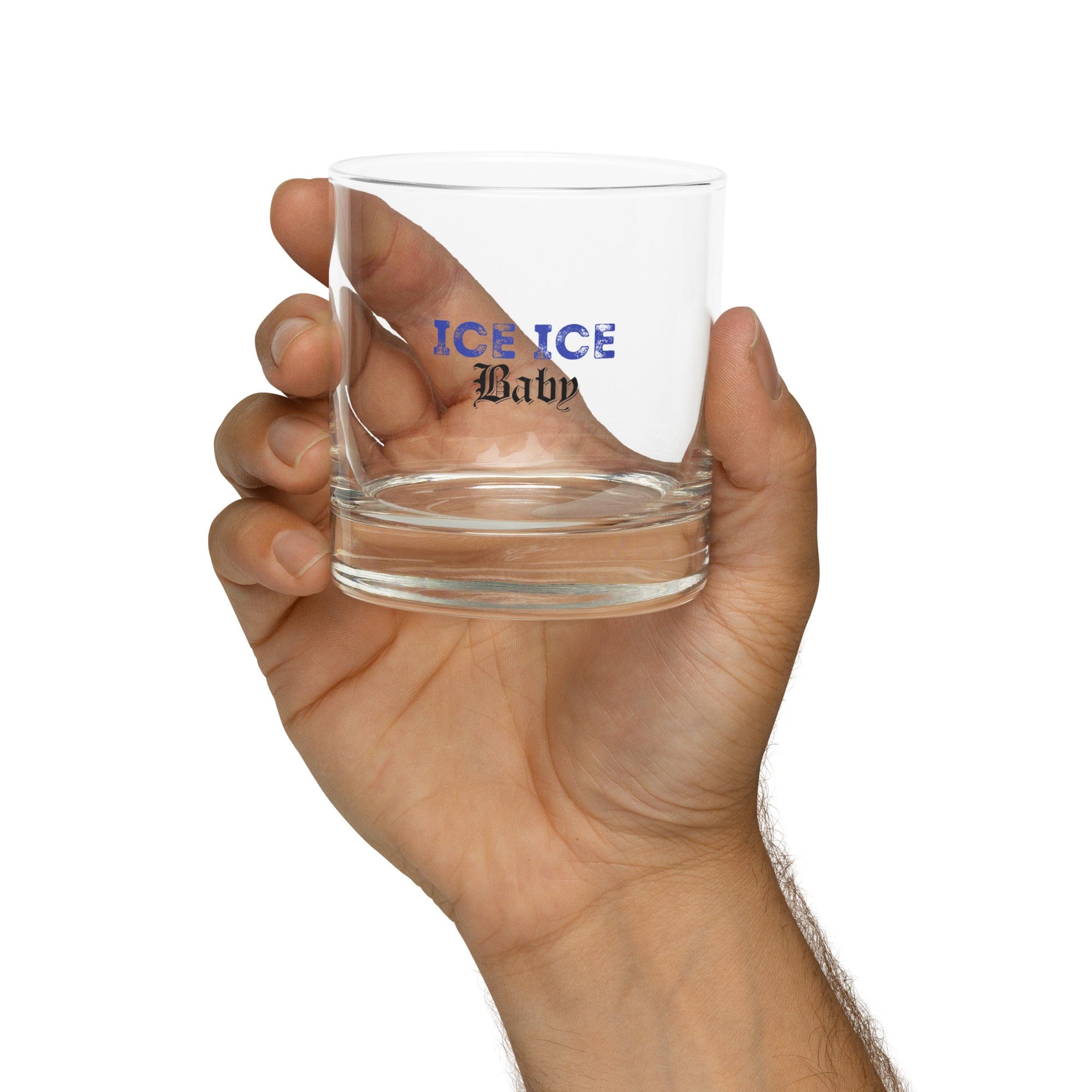 Ice Ice Baby Rocks Glass maga trump