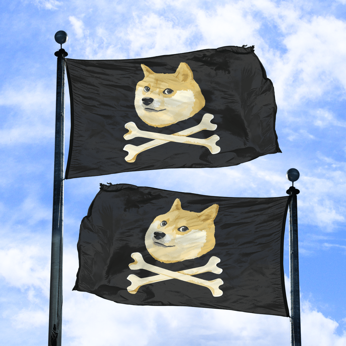 Jolly Doger Flag - (Double Sided) maga trump