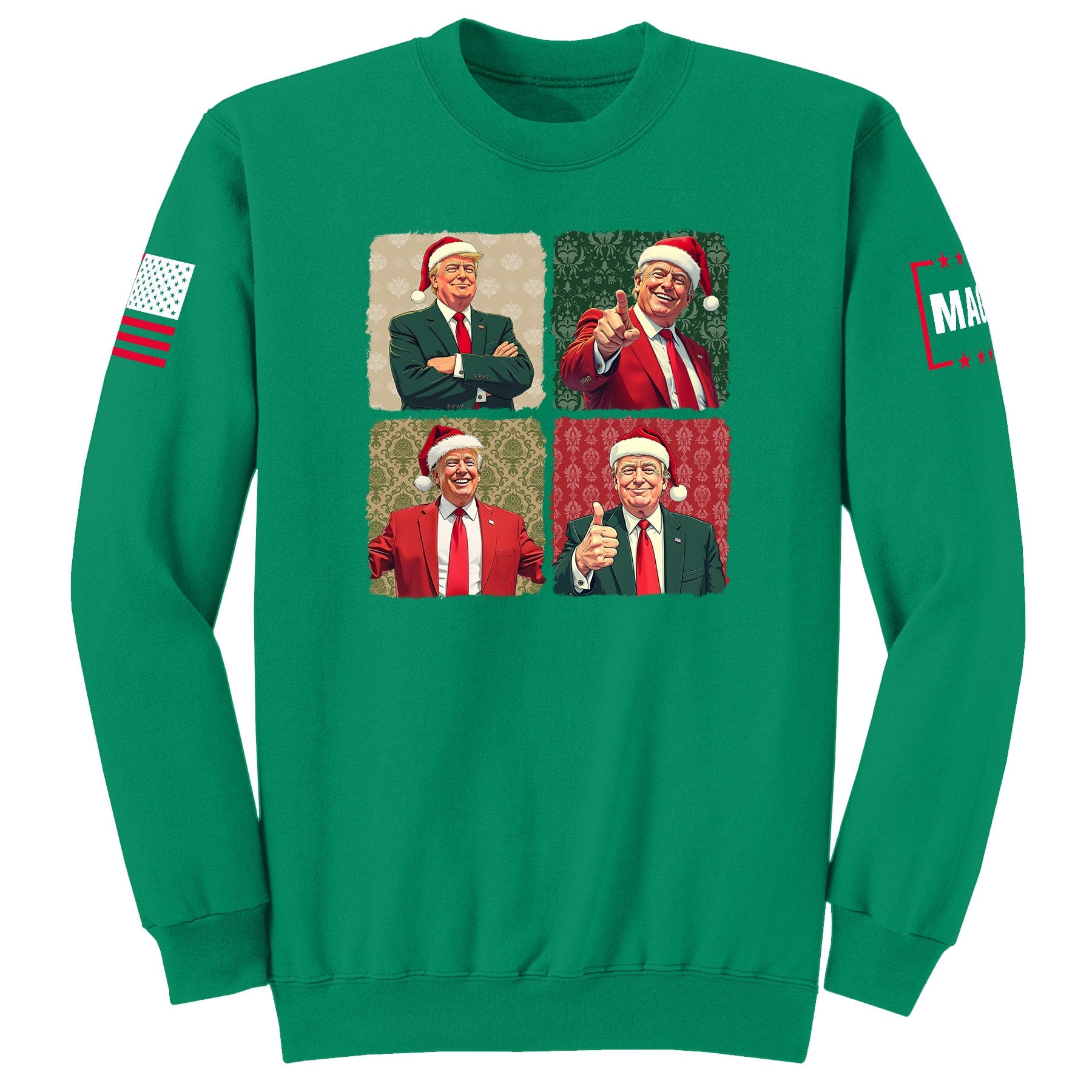 Kelly / S Santa Trump Sweatshirt maga trump