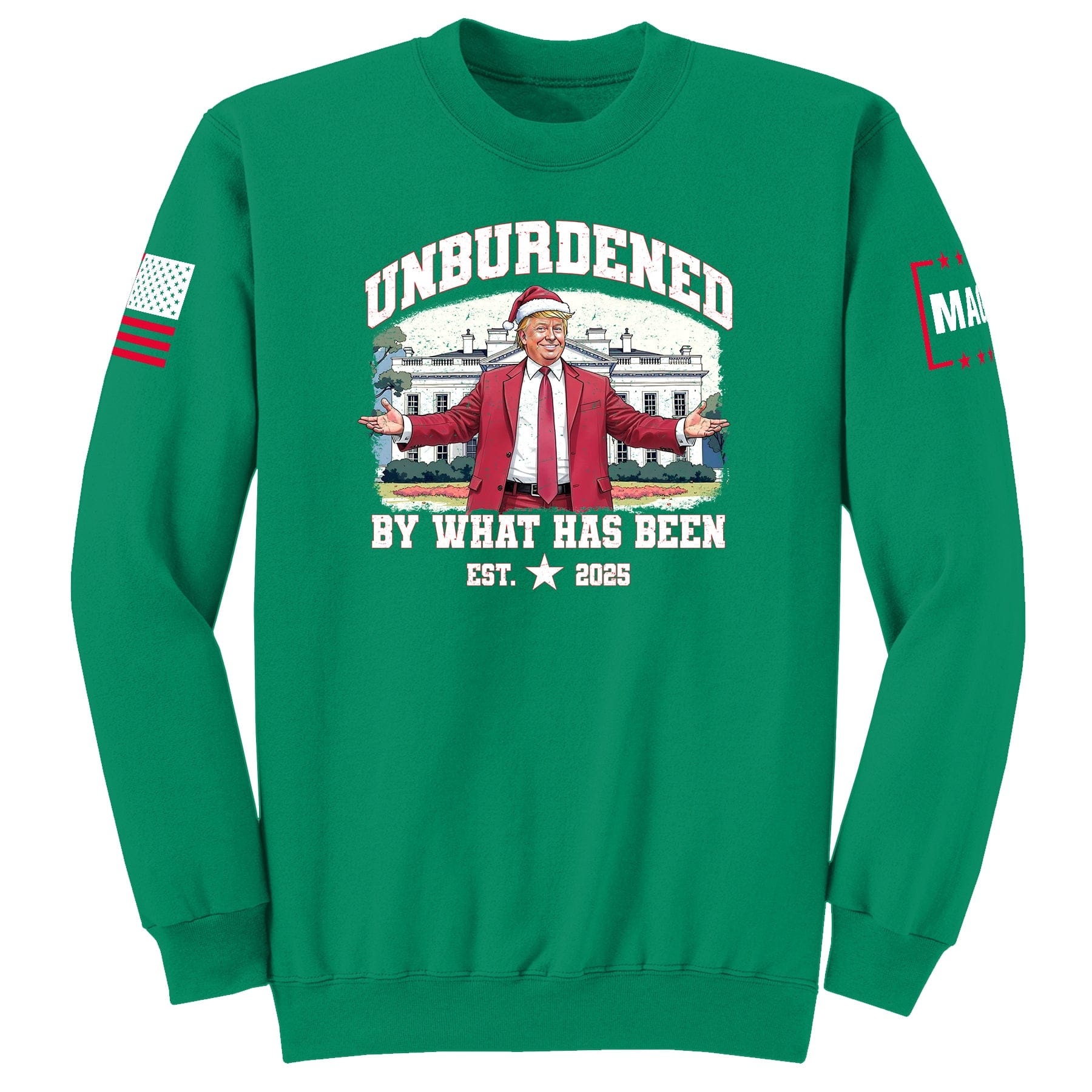Kelly / S Unburdened by what has been - Christmas Sweatshirt maga trump