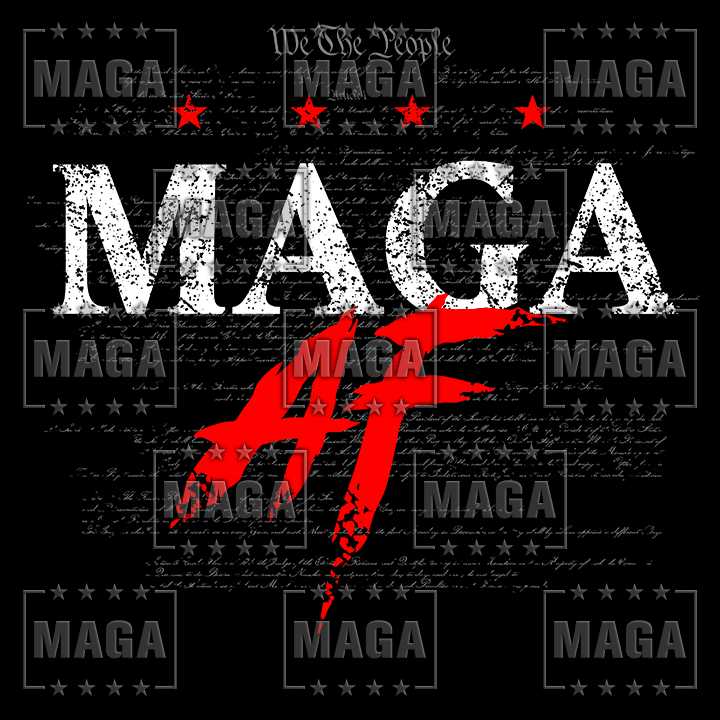 MAGA AF Ladies Tee maga trump