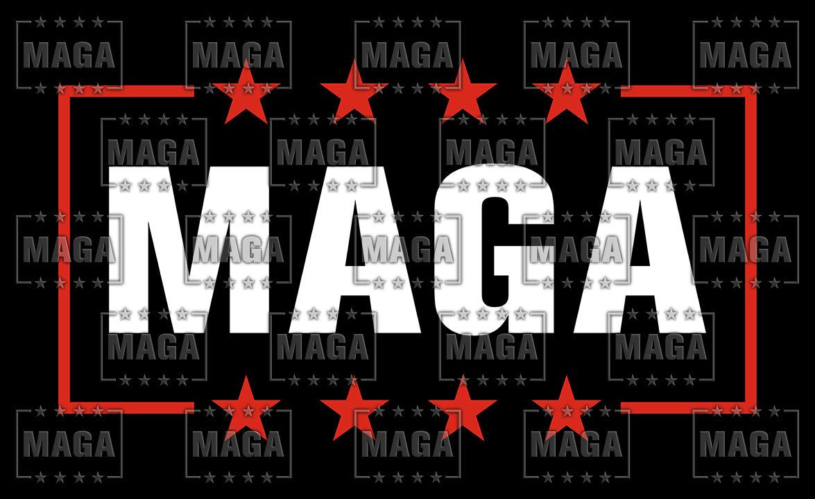MAGA Black Flag - Double Sided maga trump