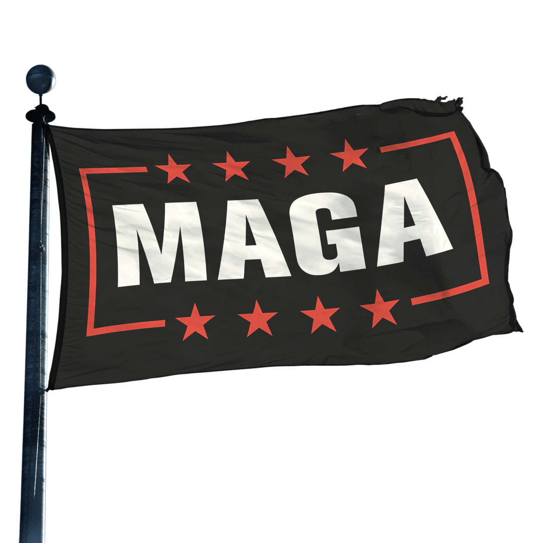 MAGA Black Flag - Double Sided maga trump