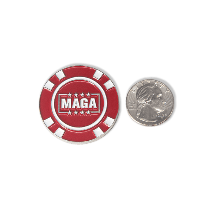 MAGA Golf Ball Marker Poker Chip maga trump