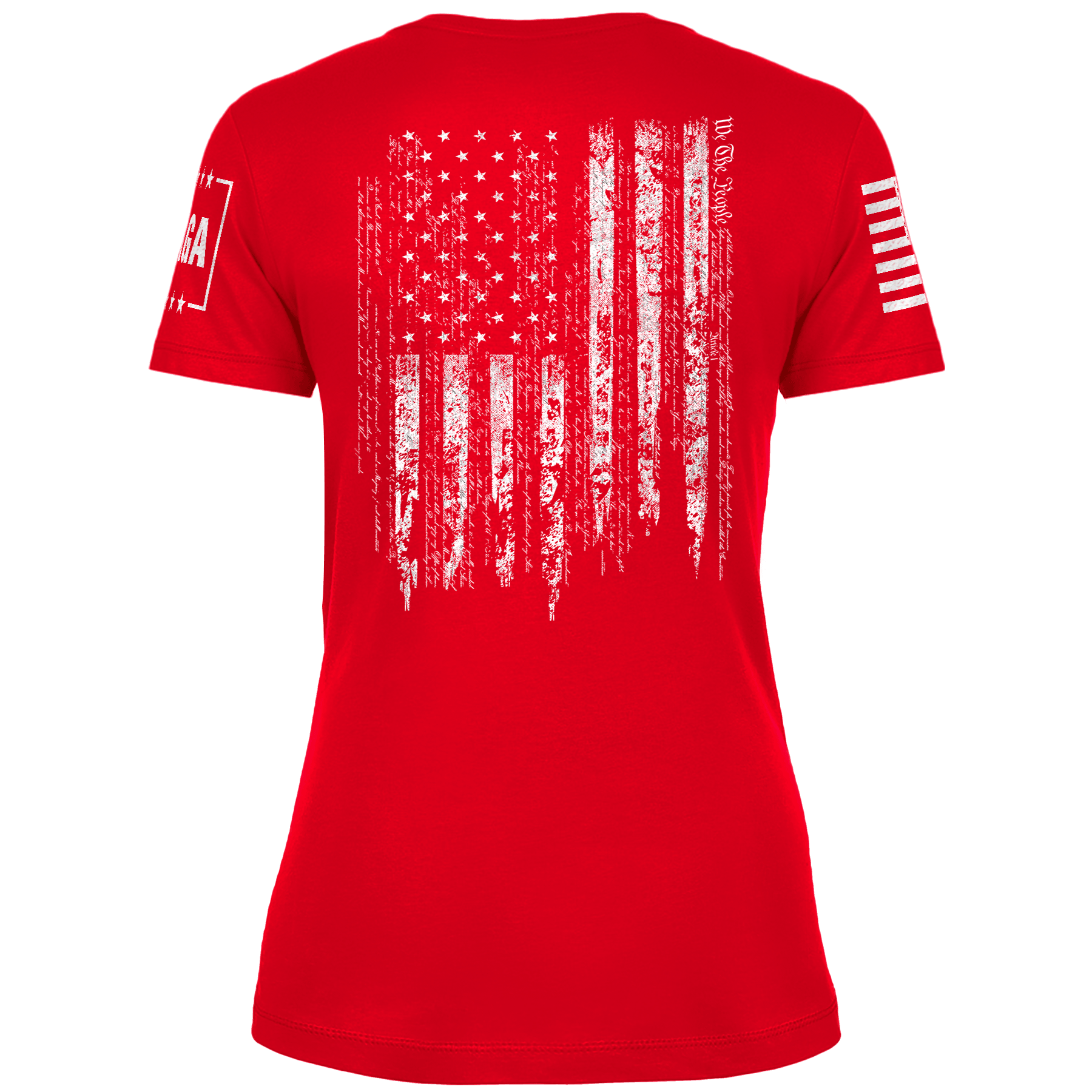 "MAGA Hat" Ladies T-Shirt (Red) maga trump