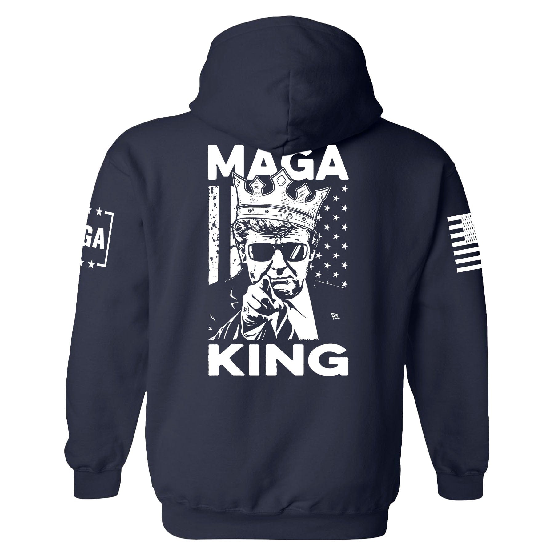 MAGA King Back Print Hoodie maga trump
