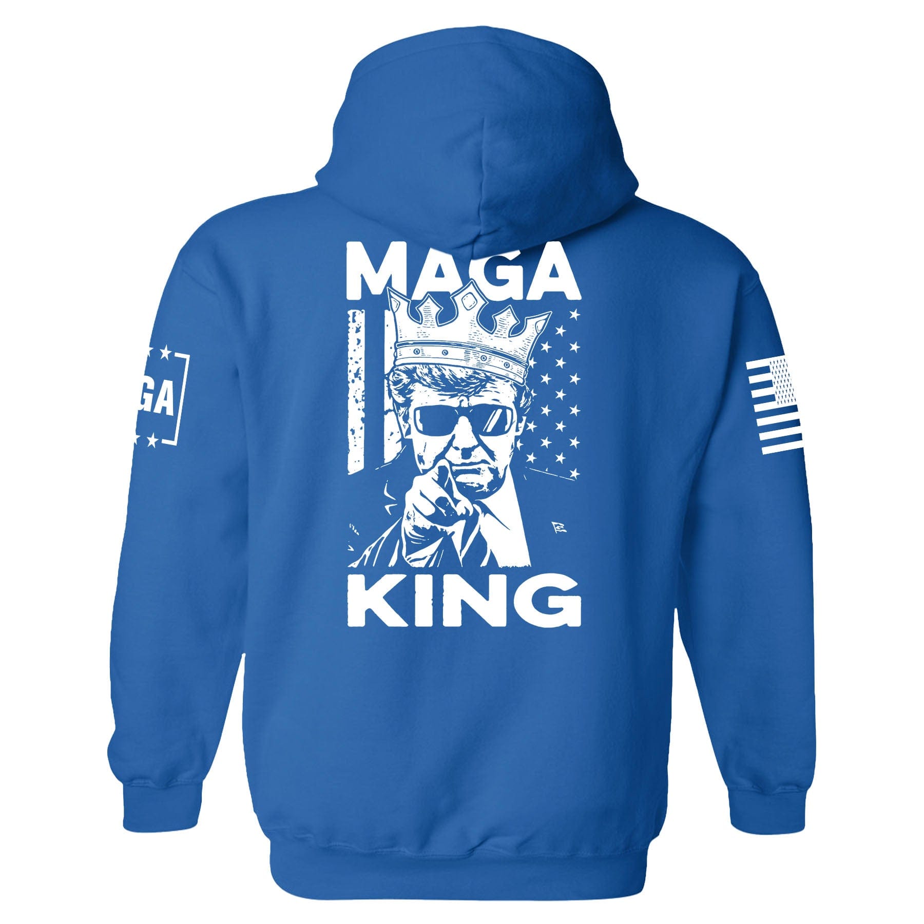 MAGA King Back Print Hoodie maga trump
