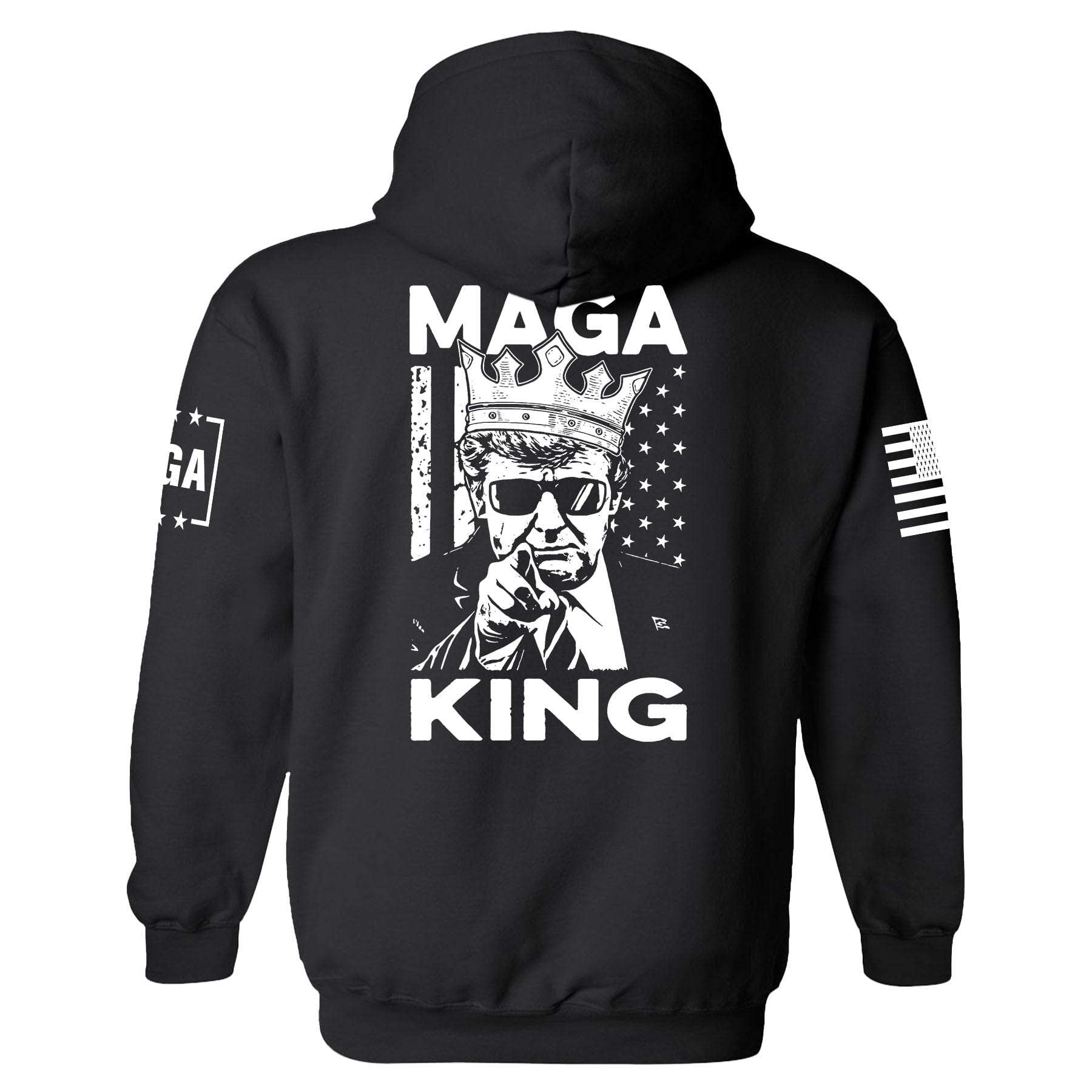 MAGA King Back Print Hoodie maga trump