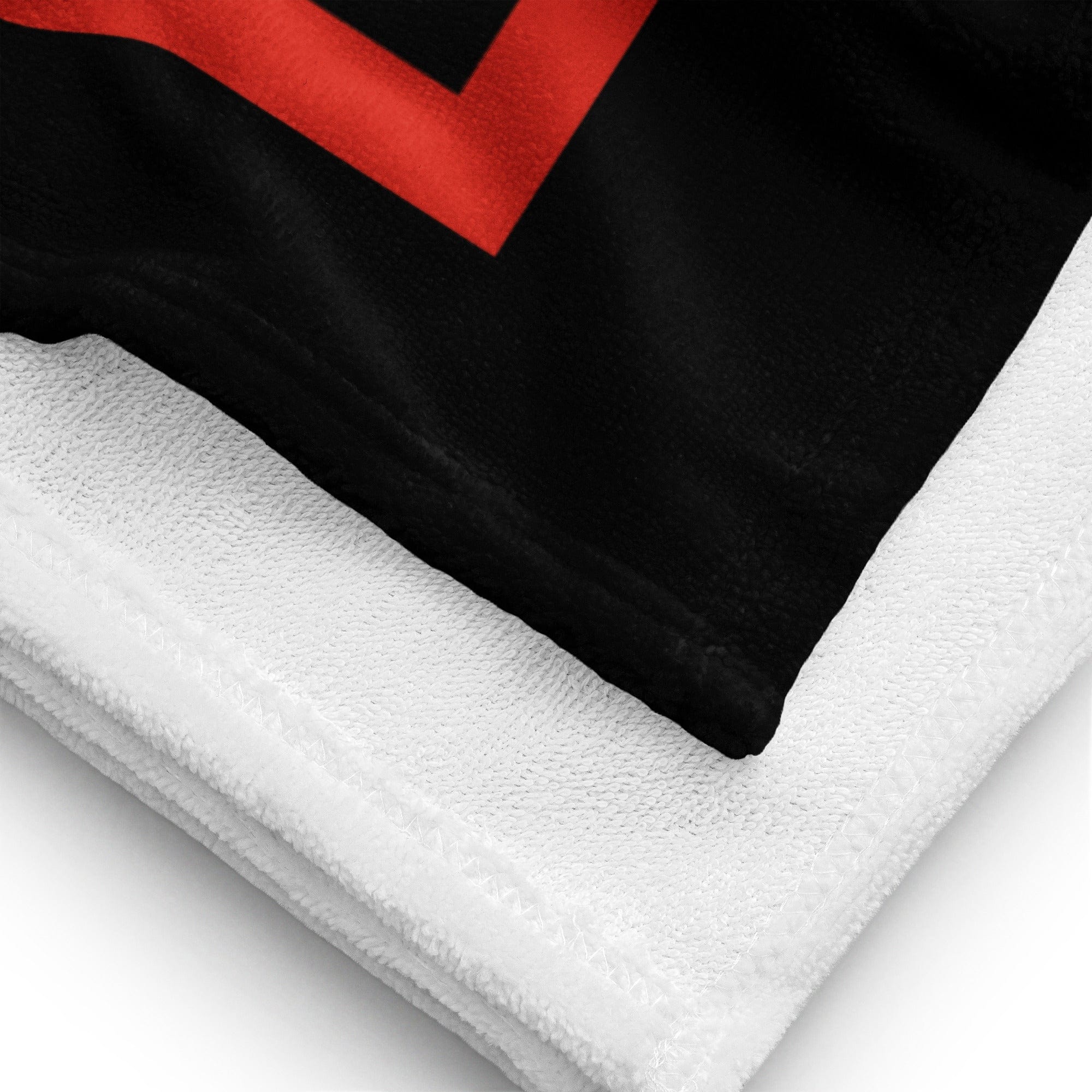 MAGA Logo (Black) Beach Towel maga trump