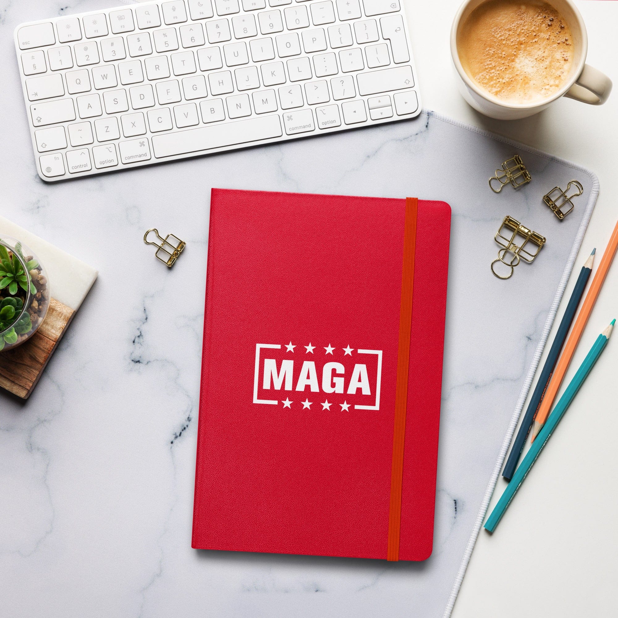 MAGA Logo Hardcover Journal maga trump
