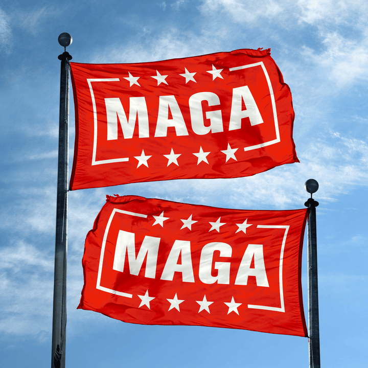 MAGA Red Flag - Double Sided maga trump