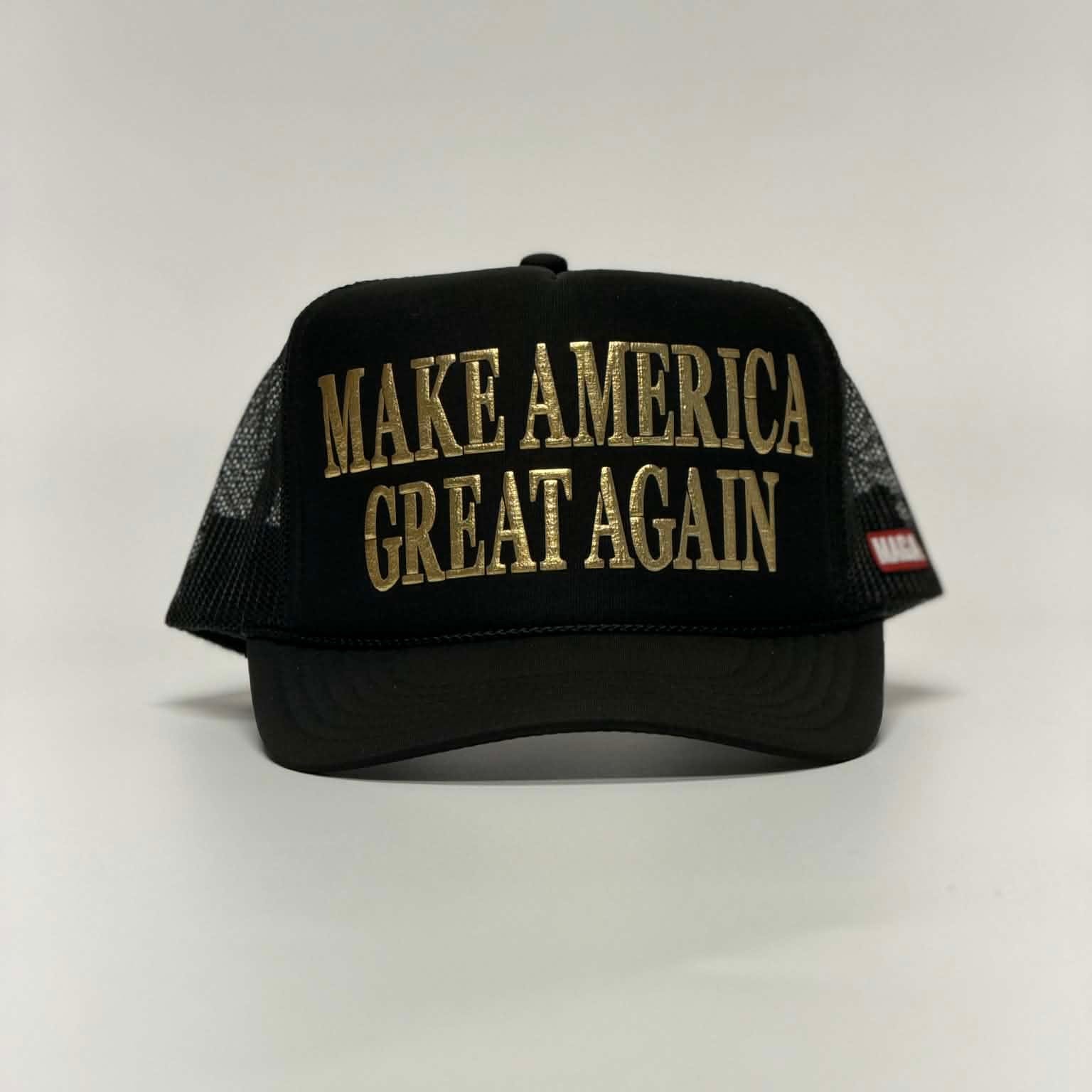 Make America Great Again Black and Gold (MF Hat) maga trump