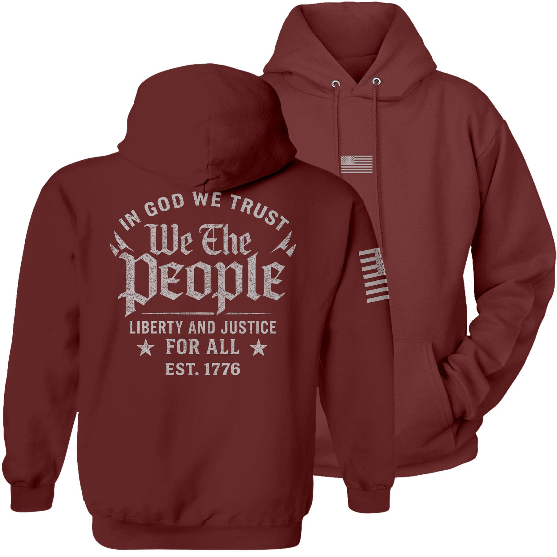 Maroon / S We The People Hoodie maga trump