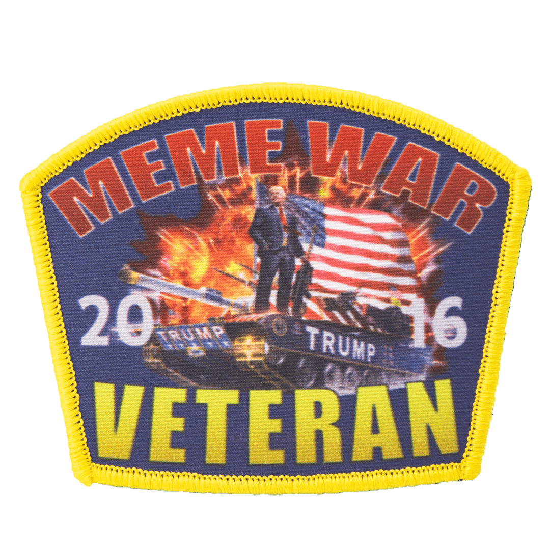 Meme War Vet 2016 Velcro Patch maga trump