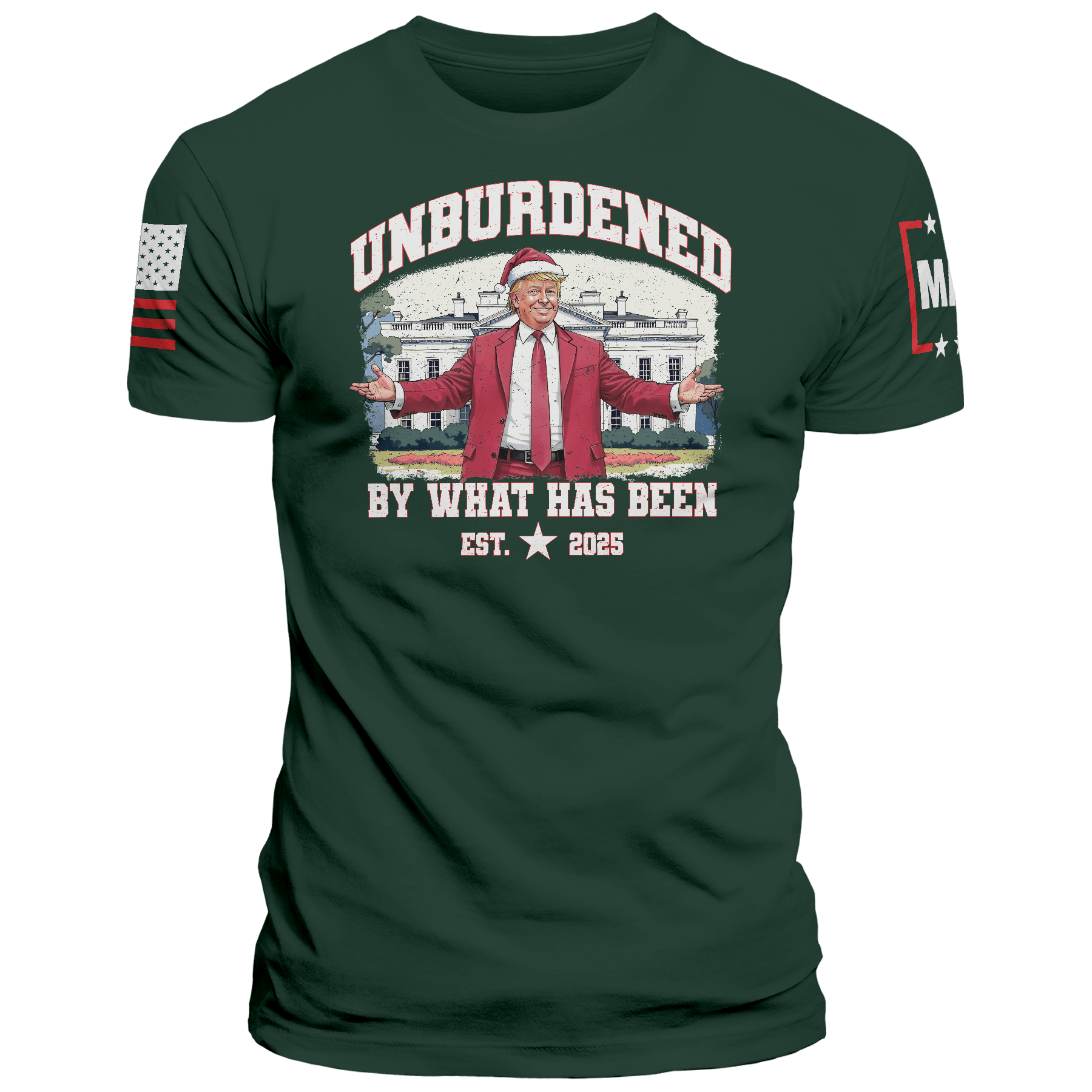 Men's Shirt / Green / XS Unburdened by What Has Been - Christmas maga trump