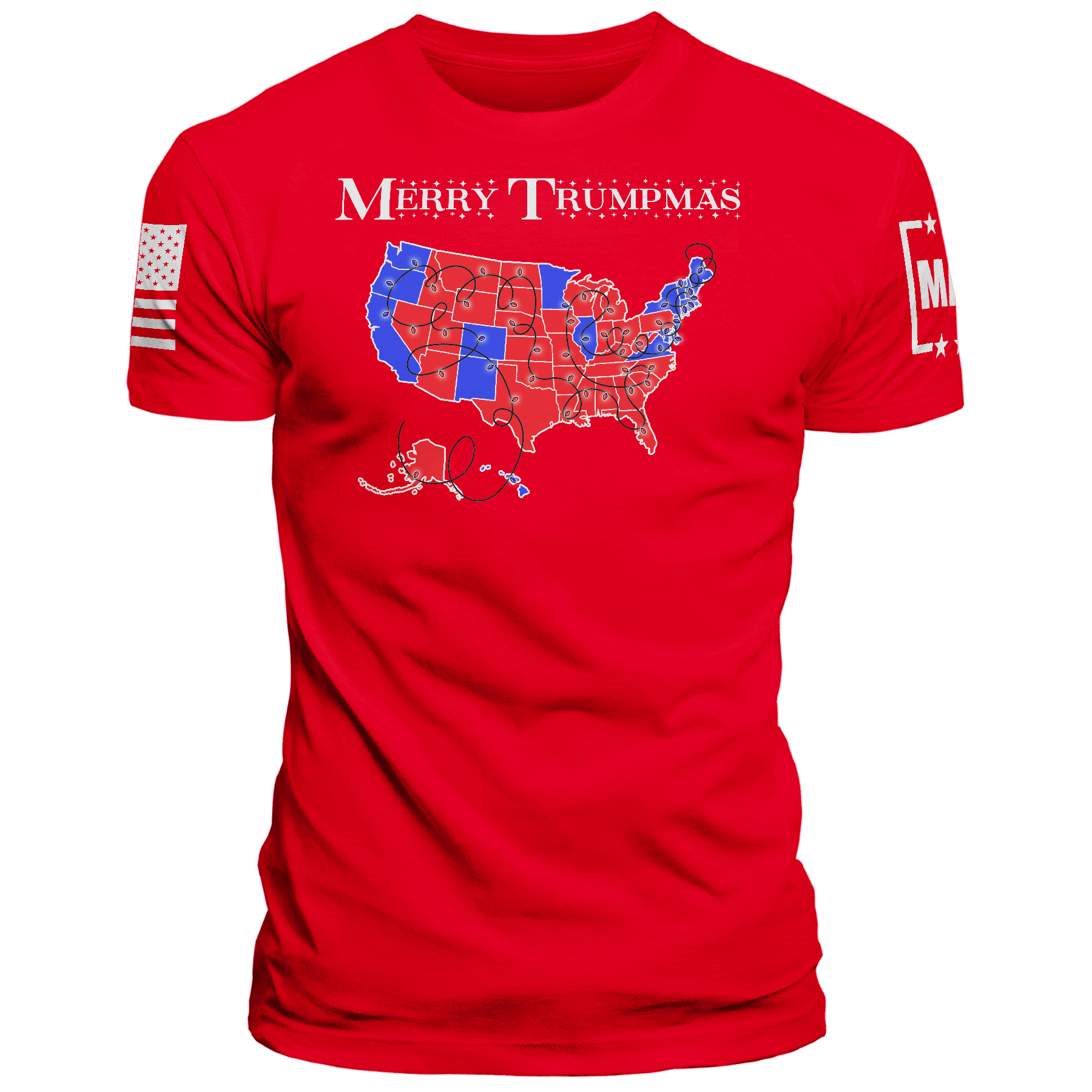 Men's Shirt / Red / XS Merry Trumpmas V2 maga trump