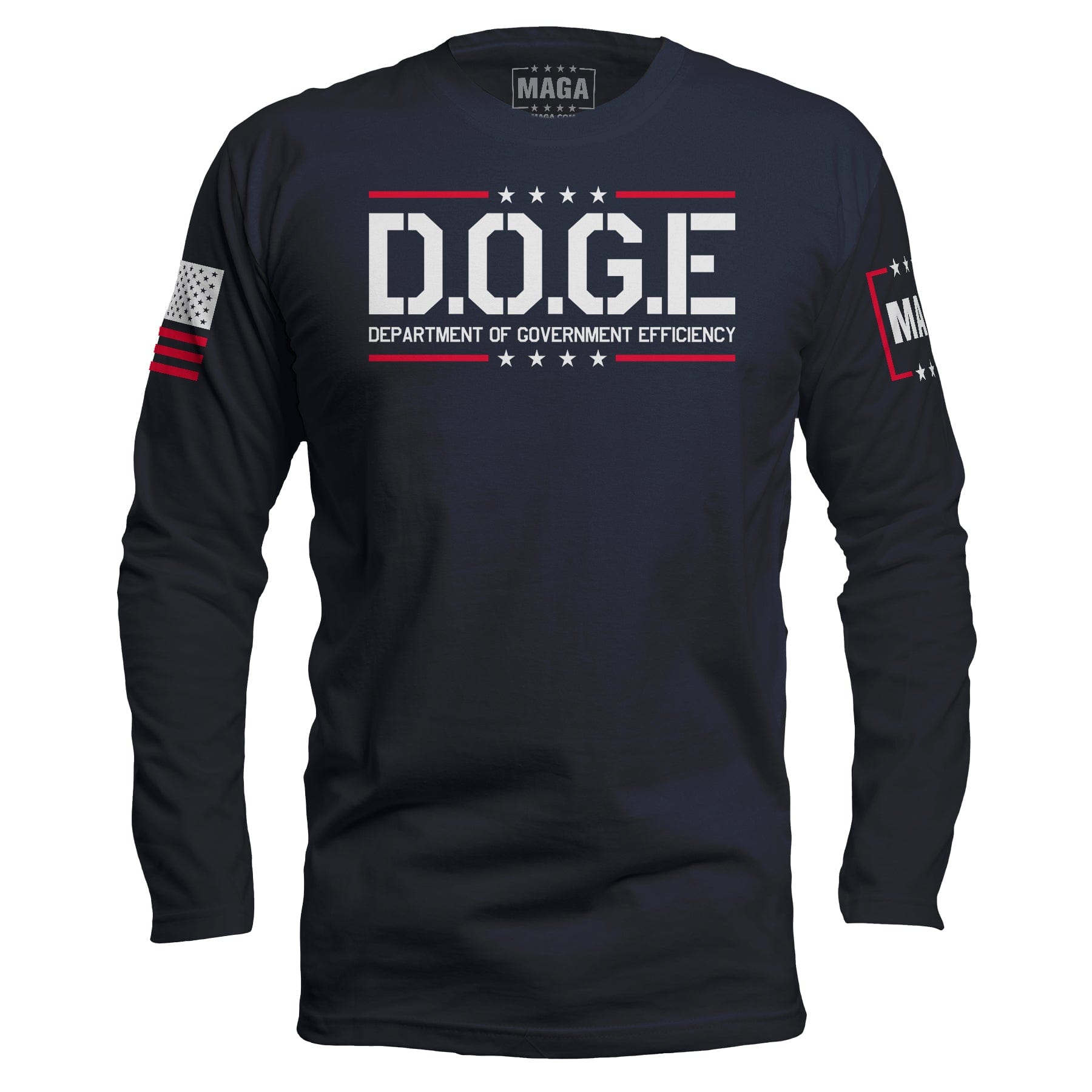 Midnight Navy / S D.O.G.E Department Of Government Efficiency Long Sleeve maga trump
