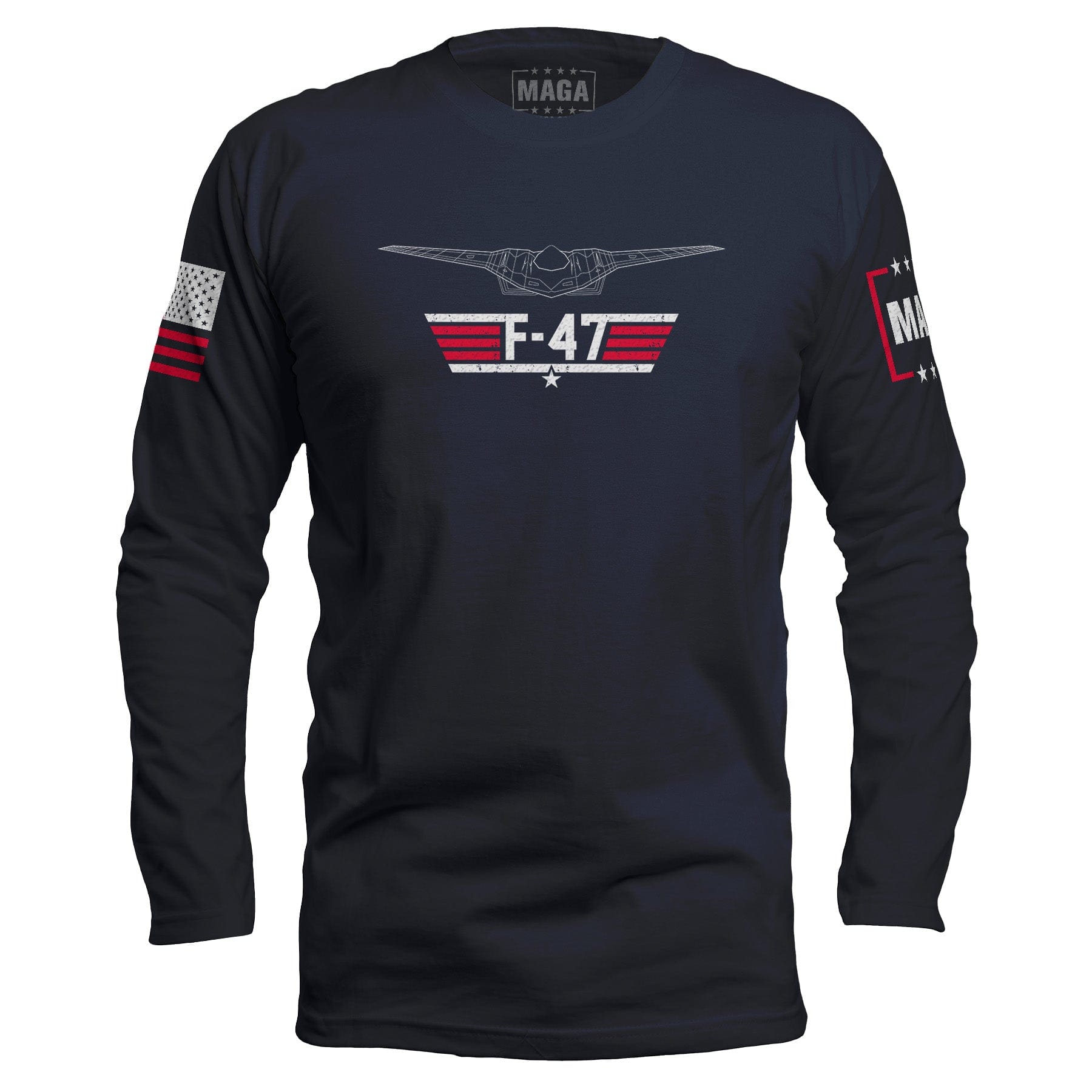 Midnight Navy / S F-47 Top Gun Long Sleeve maga trump