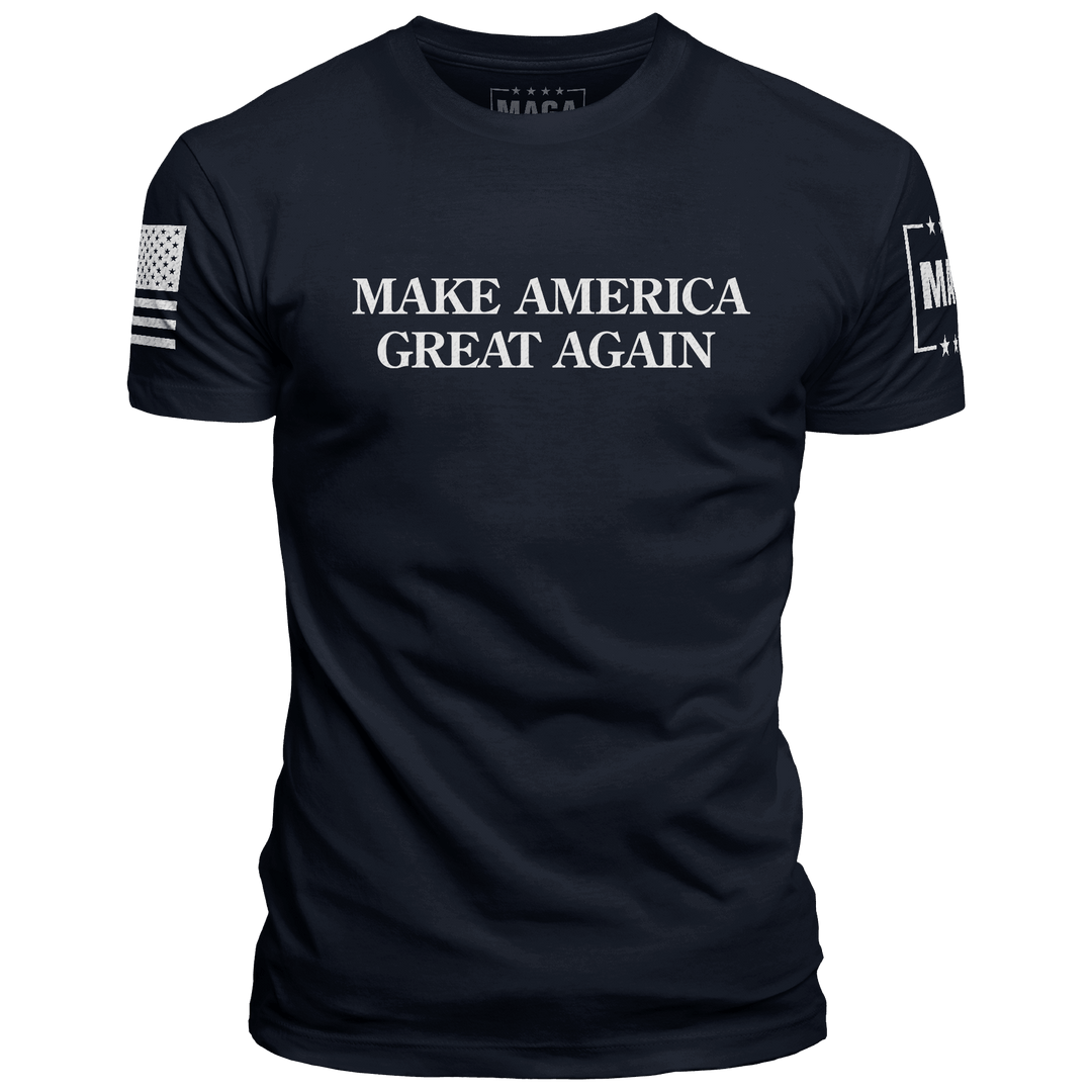 Midnight Navy / XS "MAGA Hat" T-Shirt (Navy) maga trump