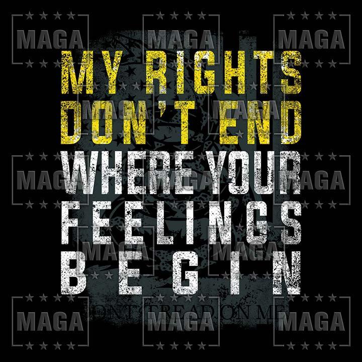 My Rights Don't End Hoodie maga trump
