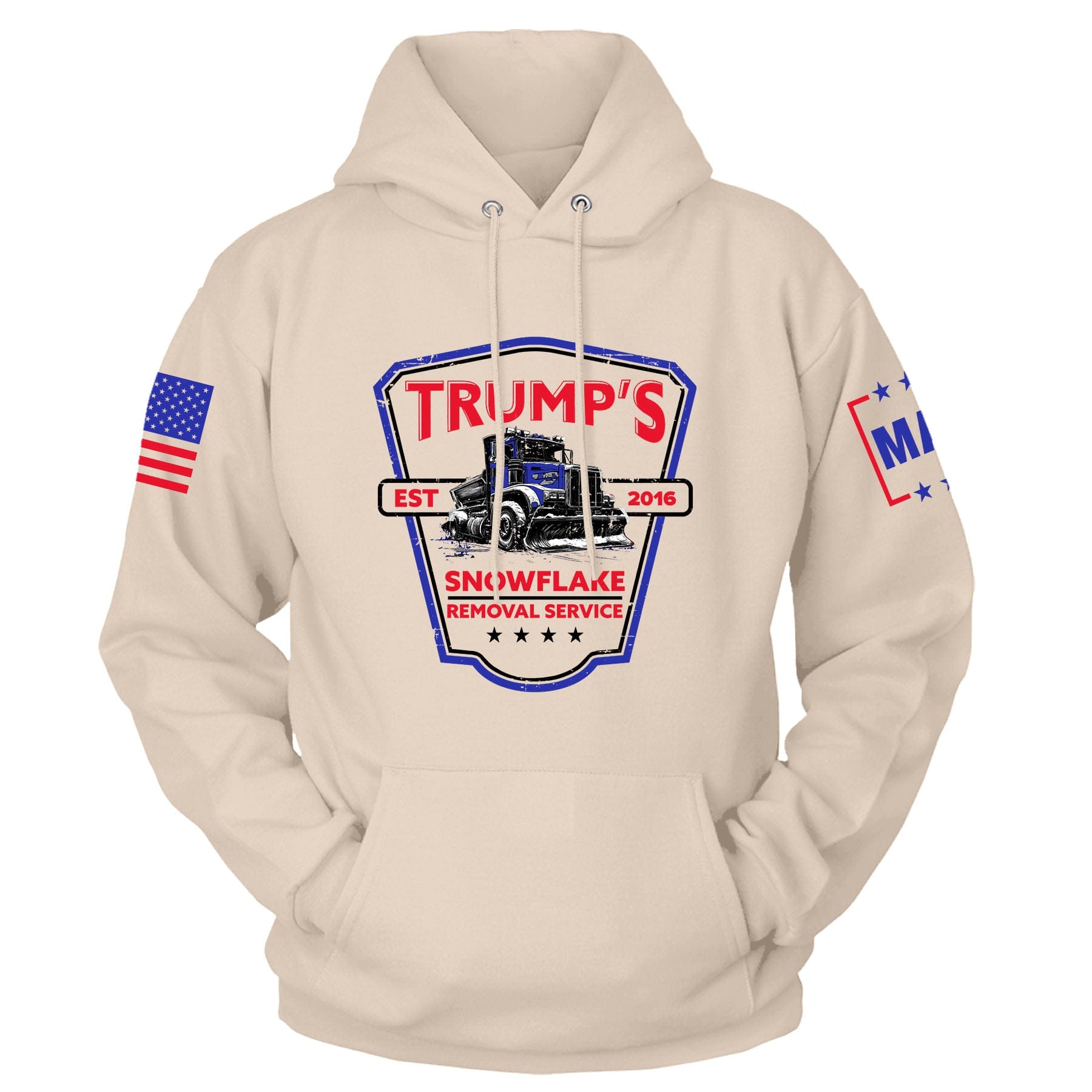 Natural / S Trump's Snowflake Removal Hoodie | Fall Edition maga trump
