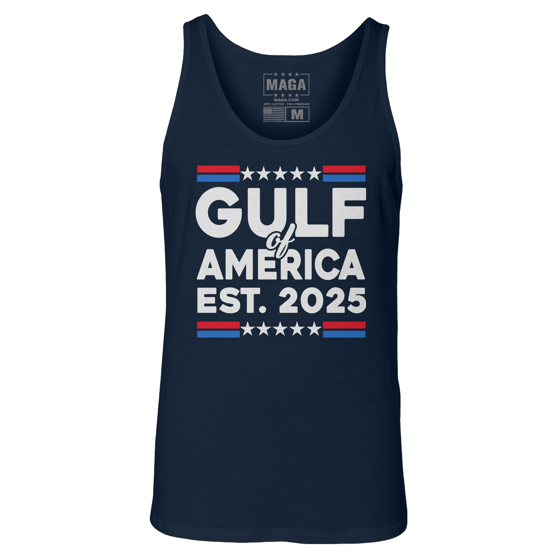 Navy Blue / XS Gulf of America 2025 Tank Top maga trump