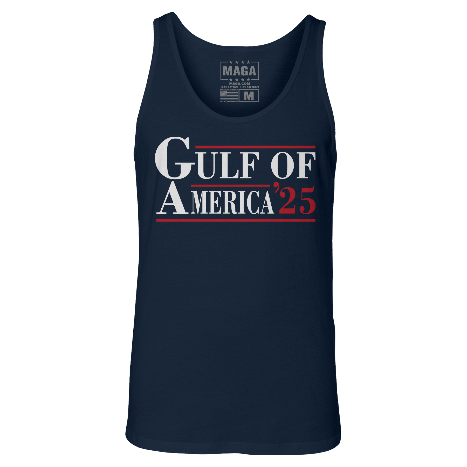 Navy Blue / XS Gulf of America '25 Tank Top maga trump