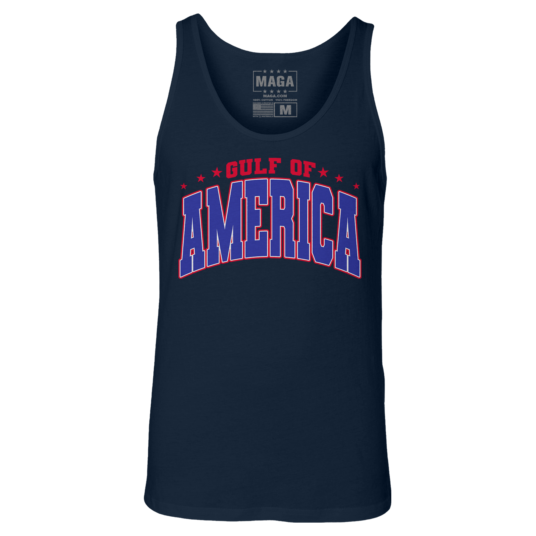 Navy Blue / XS Gulf of America Tank Top maga trump