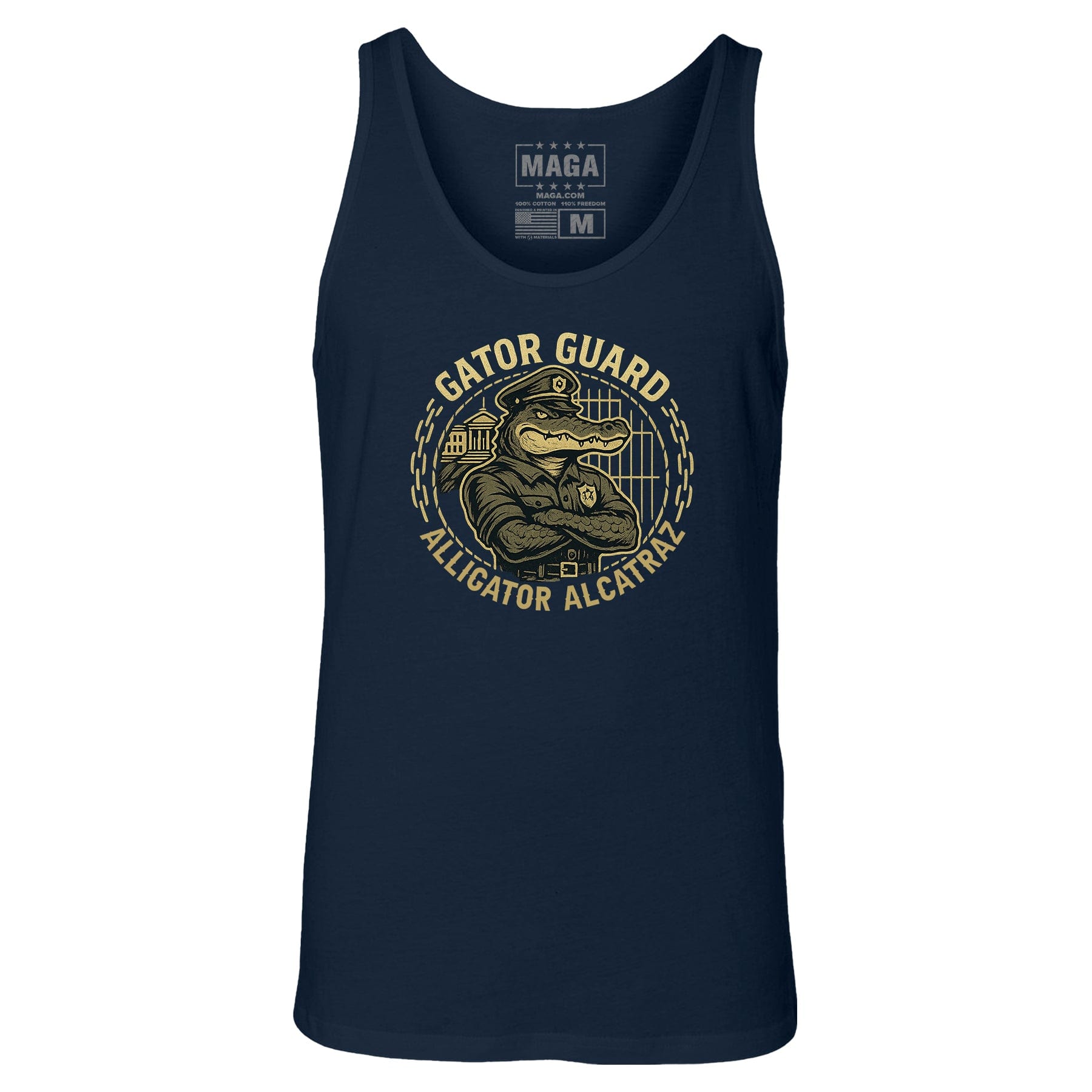 Navy / S Gator Guard Tank Top maga trump