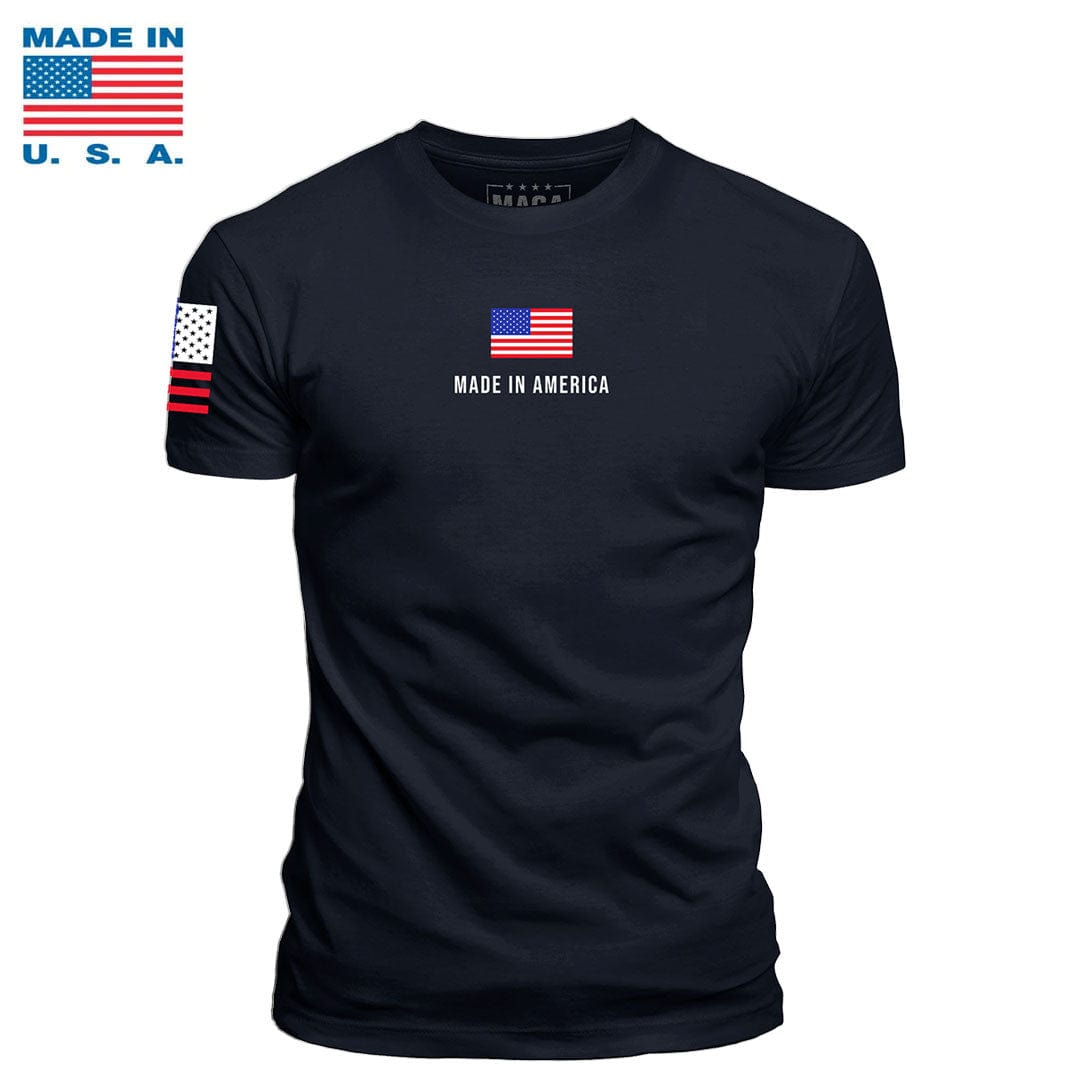 Navy / S Made In America Made in the USA maga trump