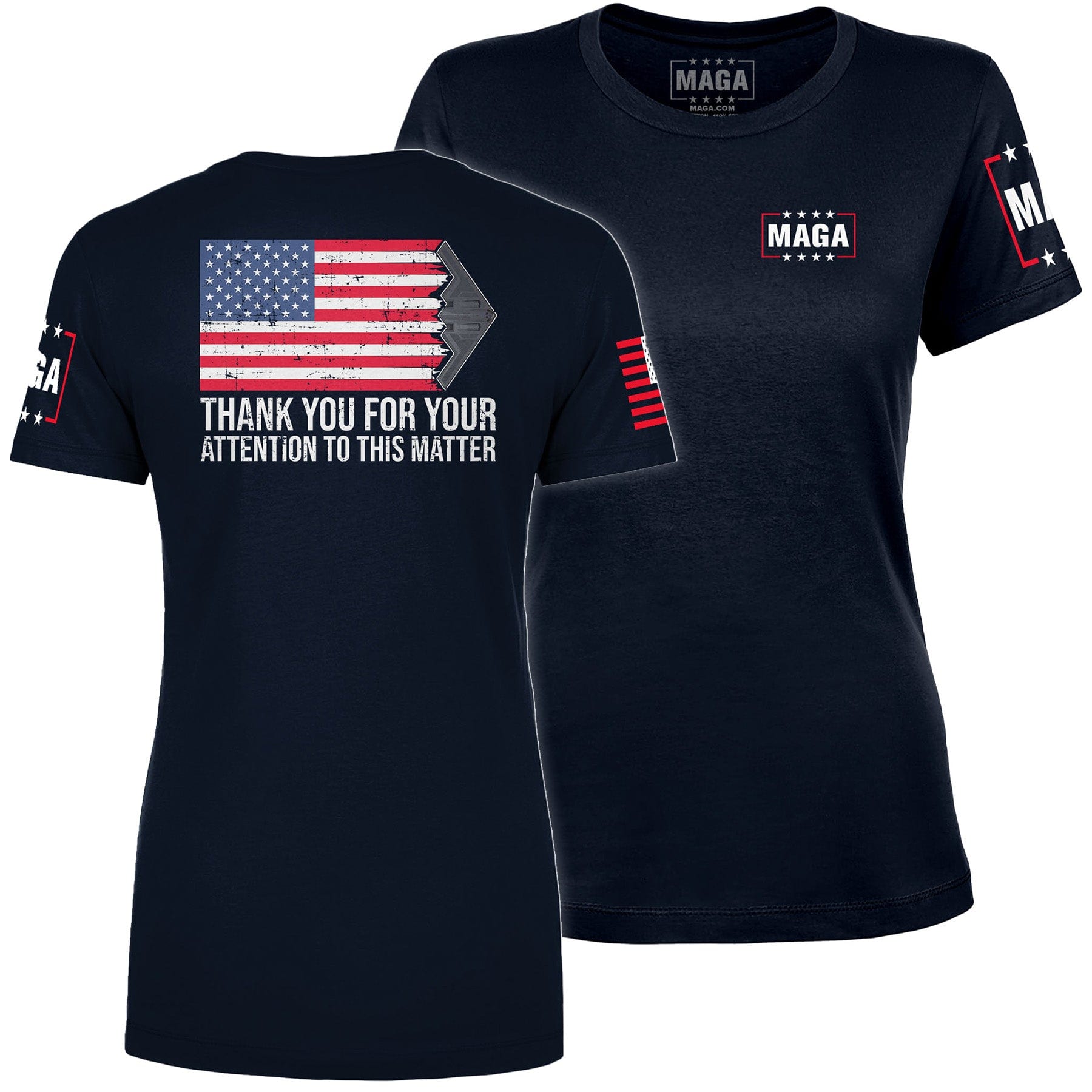 Navy / S THANK YOU FOR YOUR ATTENTION TO THIS MATTER Ladies Tee maga trump
