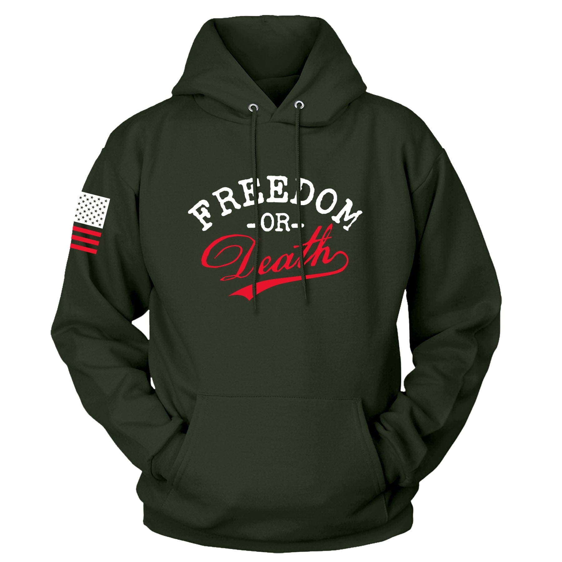 Olive / S Freedom or Death Hoodie | Fall Edition maga trump